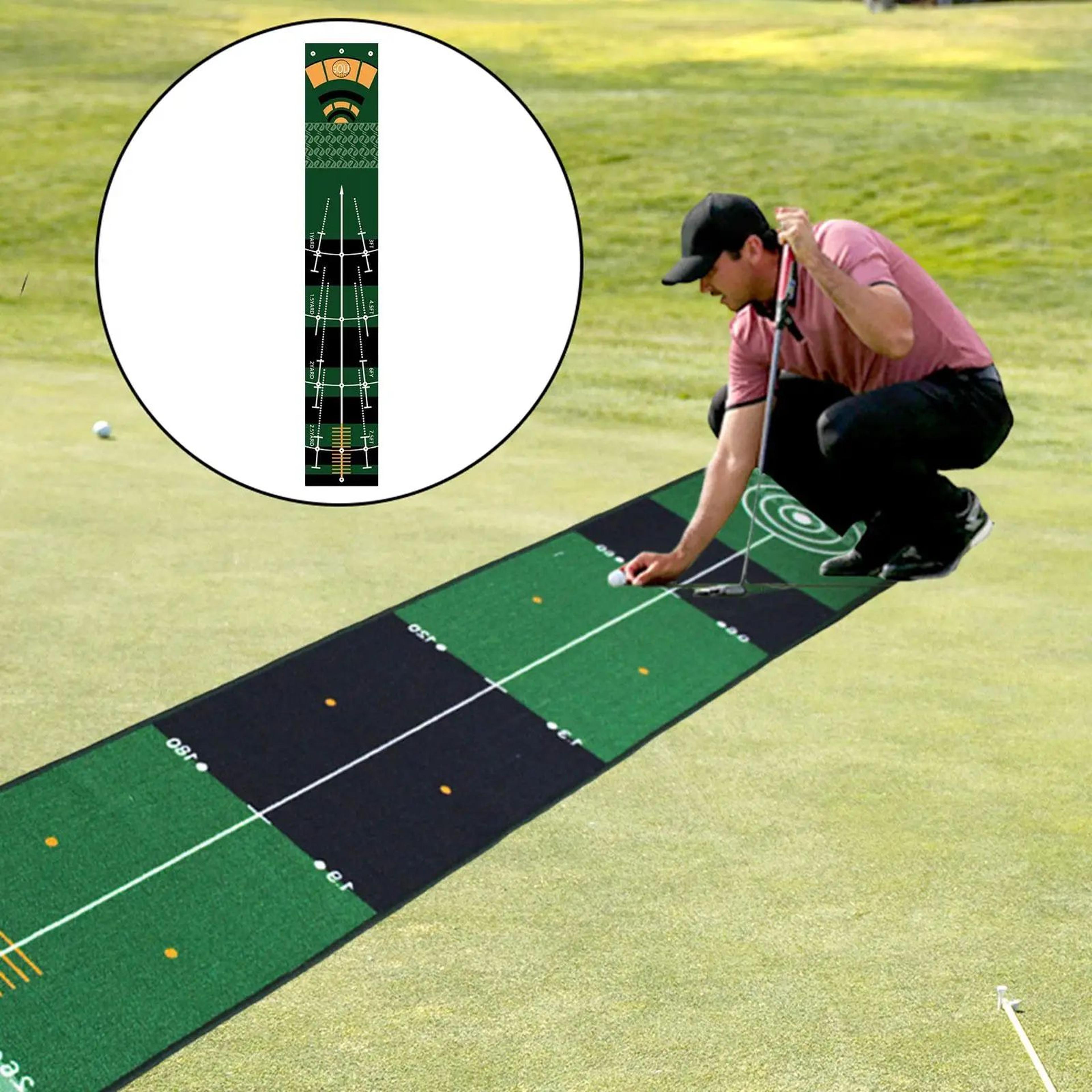 Portable Golf Putting Mat  9449 X 1122 In RollUp Practice Surface For Home Office  Outdoor Training 4
