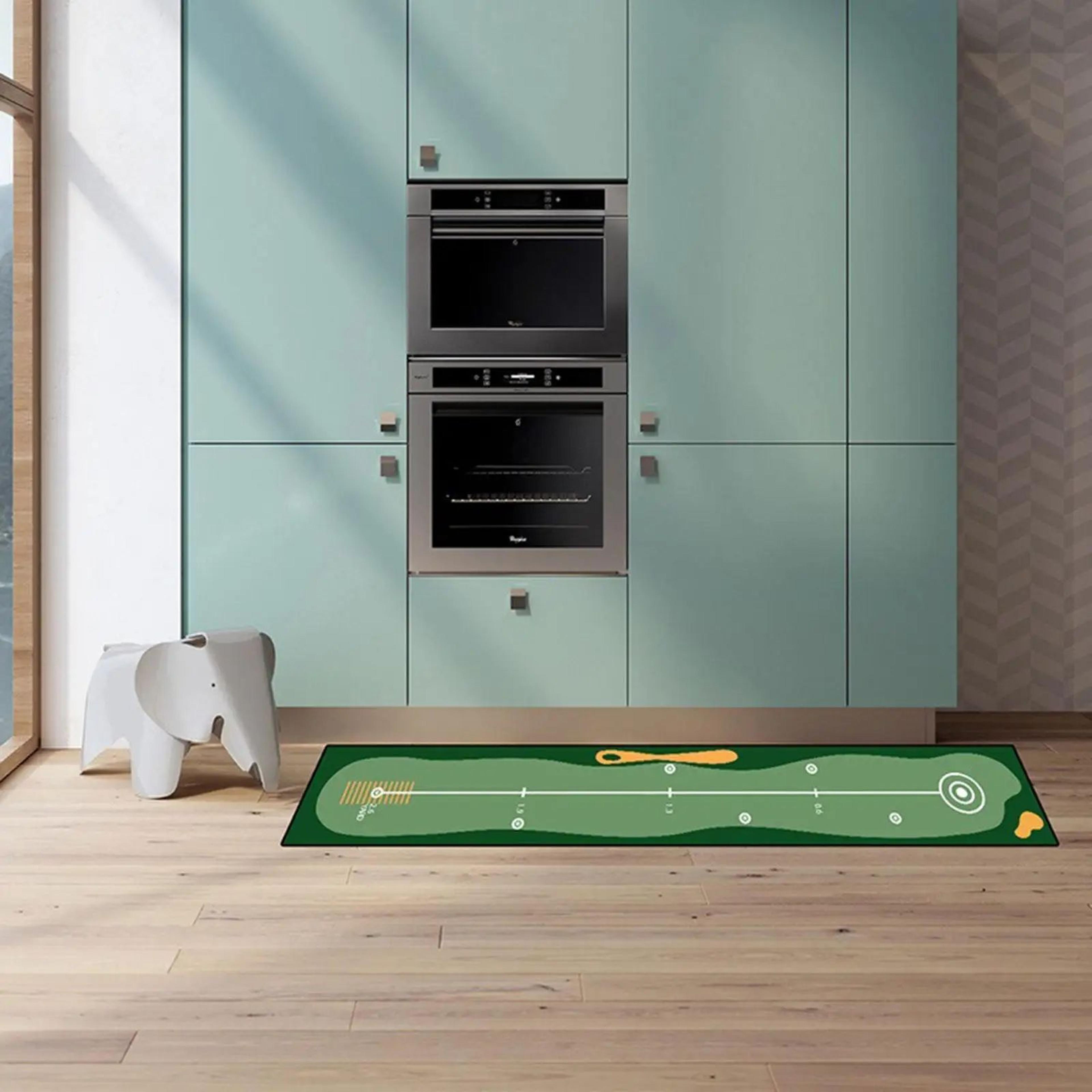 Portable Golf Putting Mat  RollUp Practice Surface For Home Office  Outdoor Training Golfer Gift 4