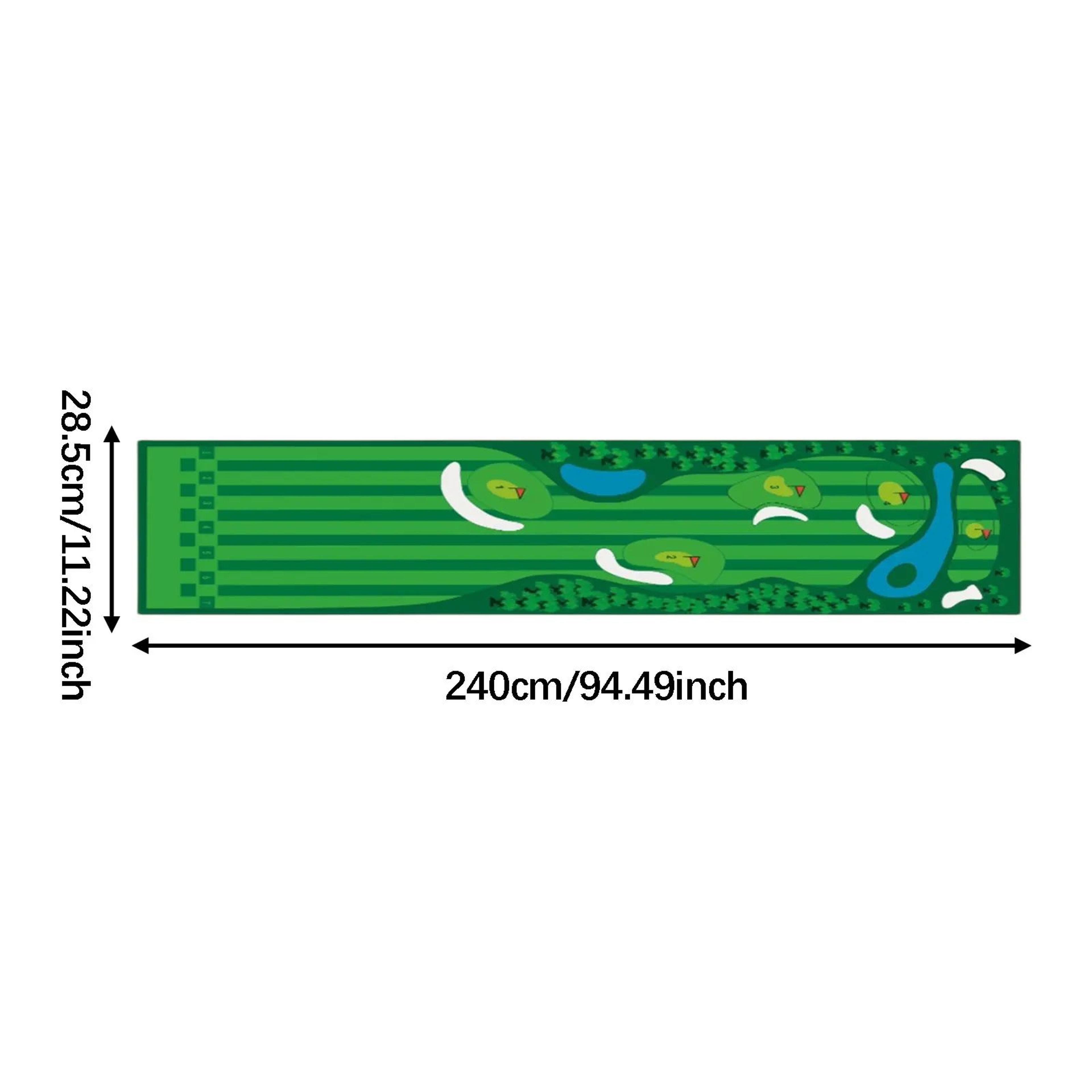 Portable Golf Putting Mat  RollUp Practice Surface For Home Office  Outdoor Training Golfer Gift 11