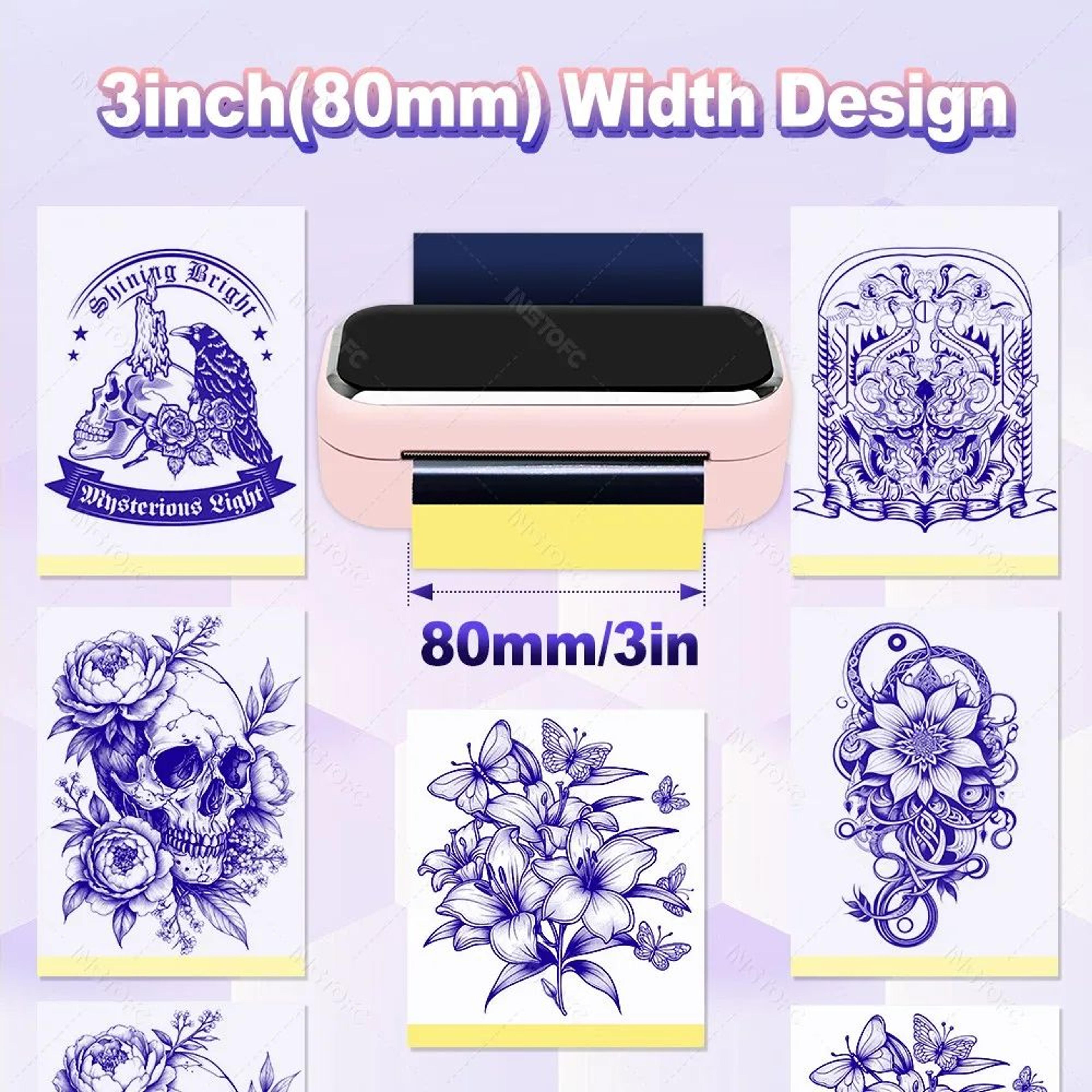 Mini Tattoo Stencil Printer  MR3 Wireless Thermal Transfer Printing For Small Designs Android  IOS