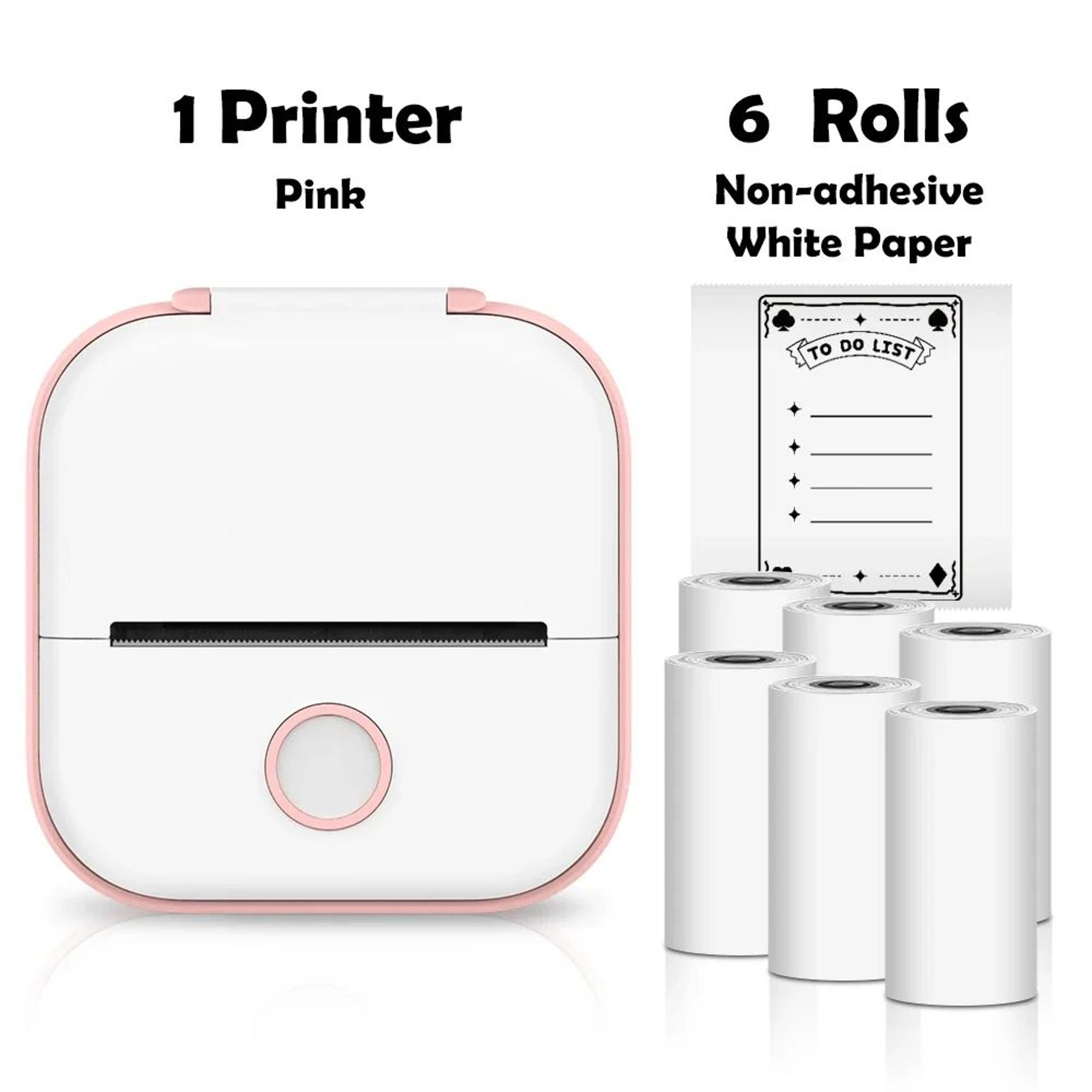 Mini Sticker Printer  T02 Bluetooth Inkless Photo  Note Printing For IOS Android DIY Journals And S