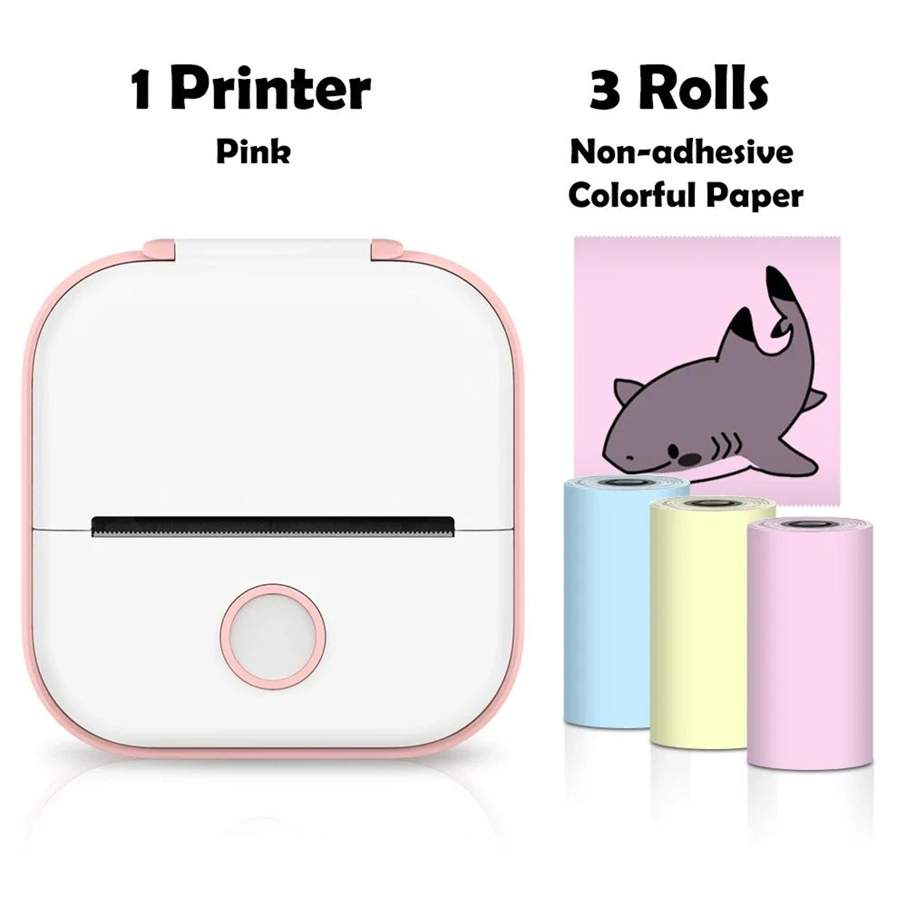 Mini Sticker Printer  T02 Bluetooth Inkless Photo  Note Printing For IOS Android DIY Journals And S