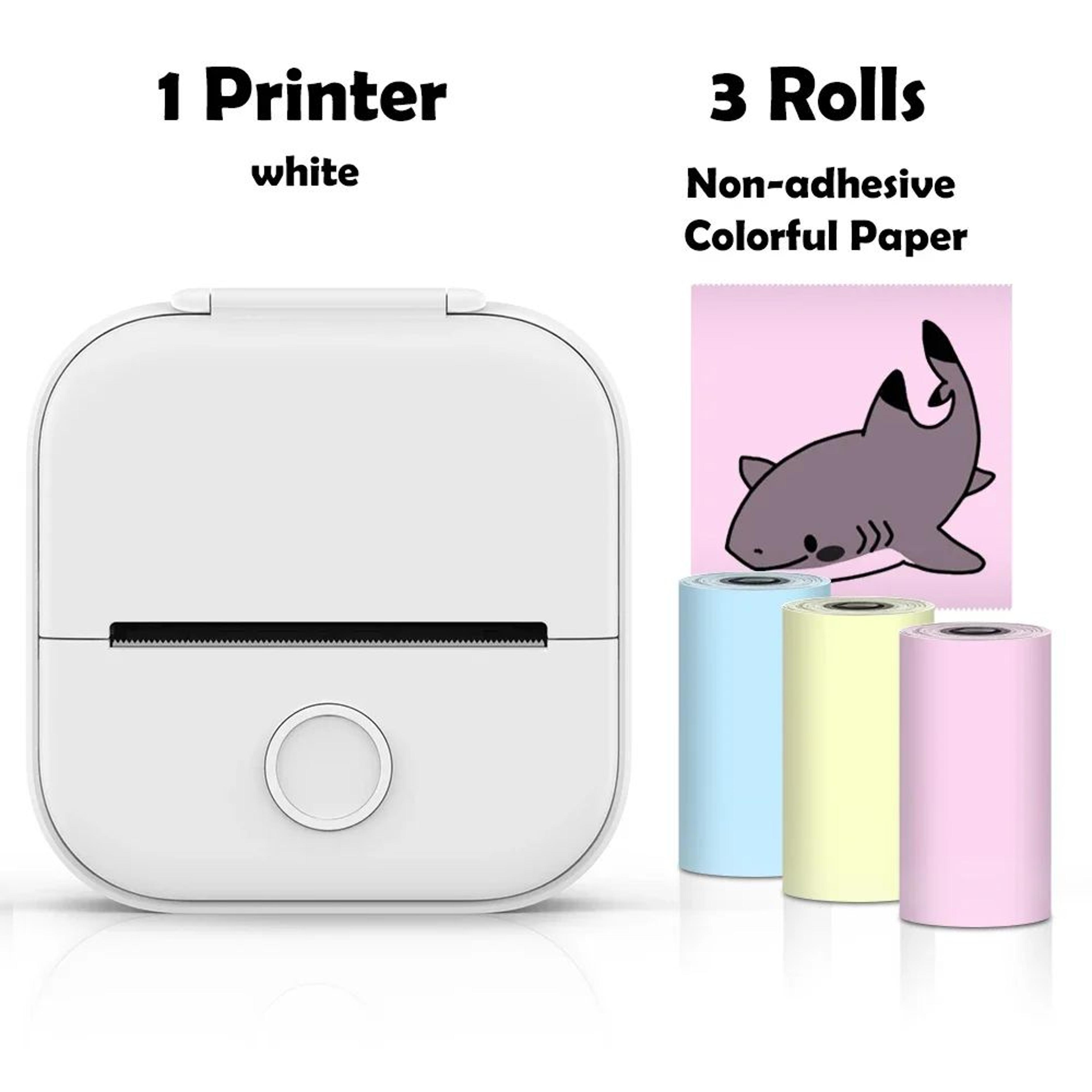 Mini Sticker Printer  T02 Bluetooth Inkless Photo  Note Printing For IOS Android DIY Journals And S