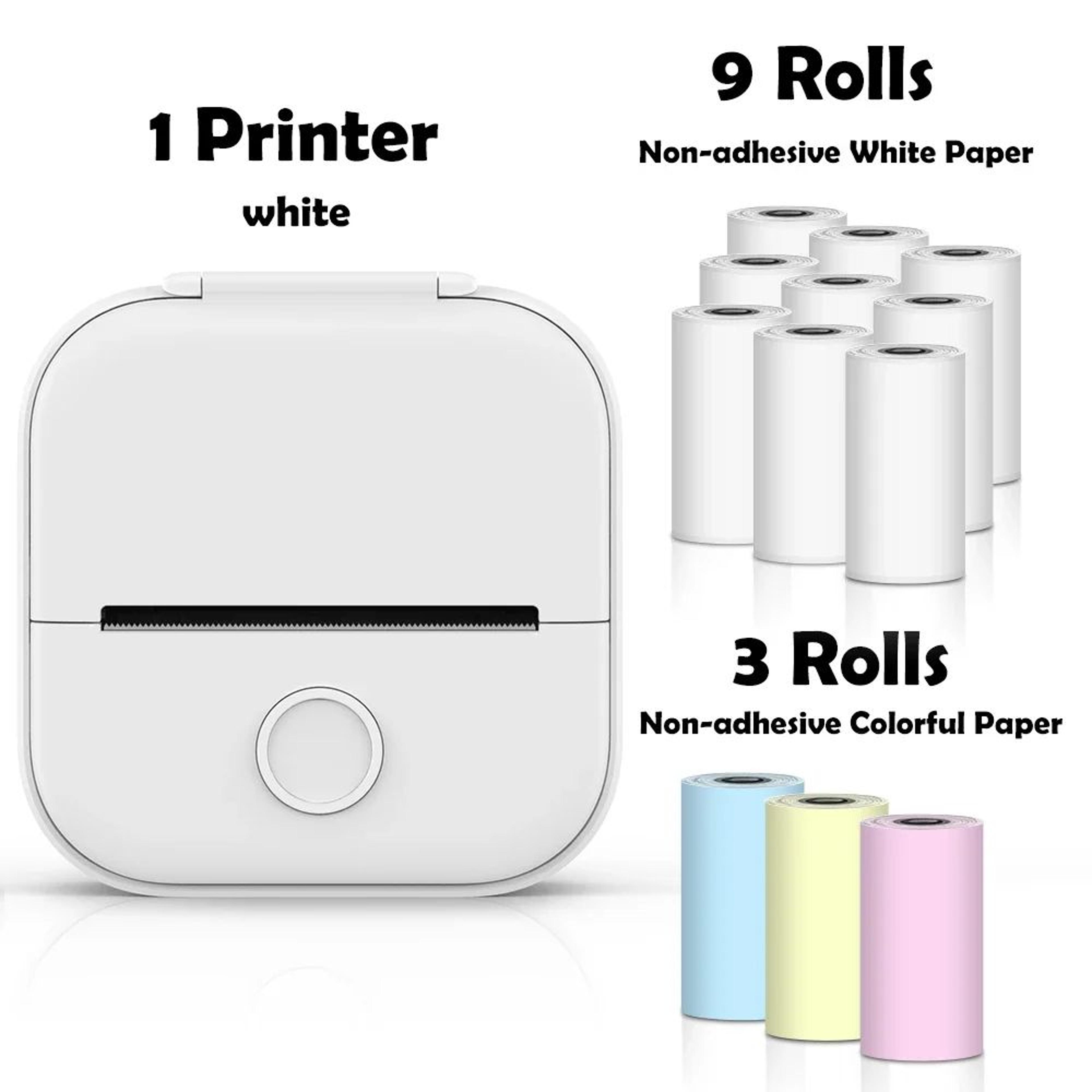 Mini Sticker Printer  T02 Bluetooth Inkless Photo  Note Printing For IOS Android DIY Journals And S