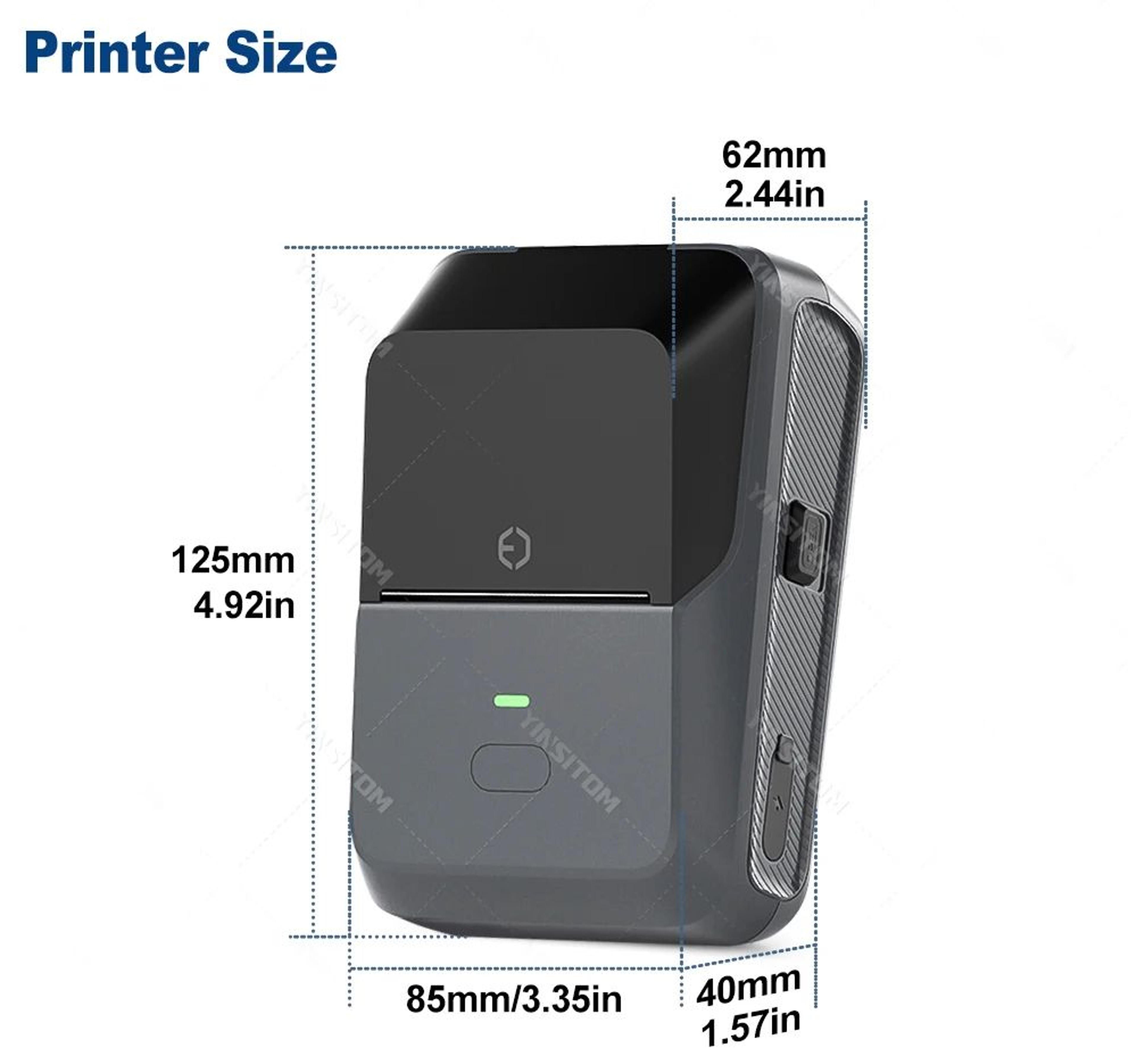 Mini Label Printer  Bluetooth Inkless Barcode  Price Sticker Maker For IOS Android Home  Business V 10