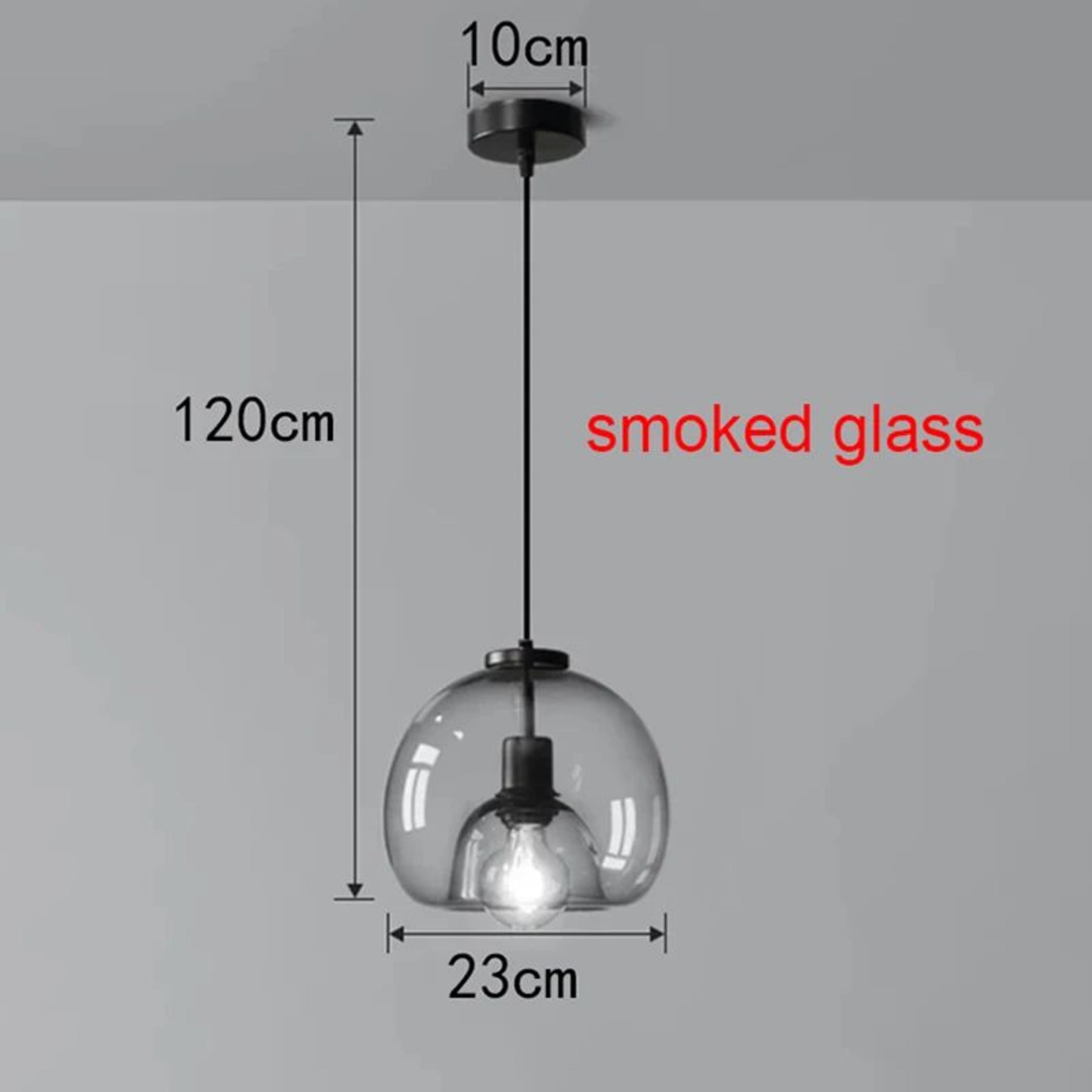 Modern Glass LED Pendant Lamp  Adjustable Hanging Chandelier For Living Room Dining Room And Kitche 6