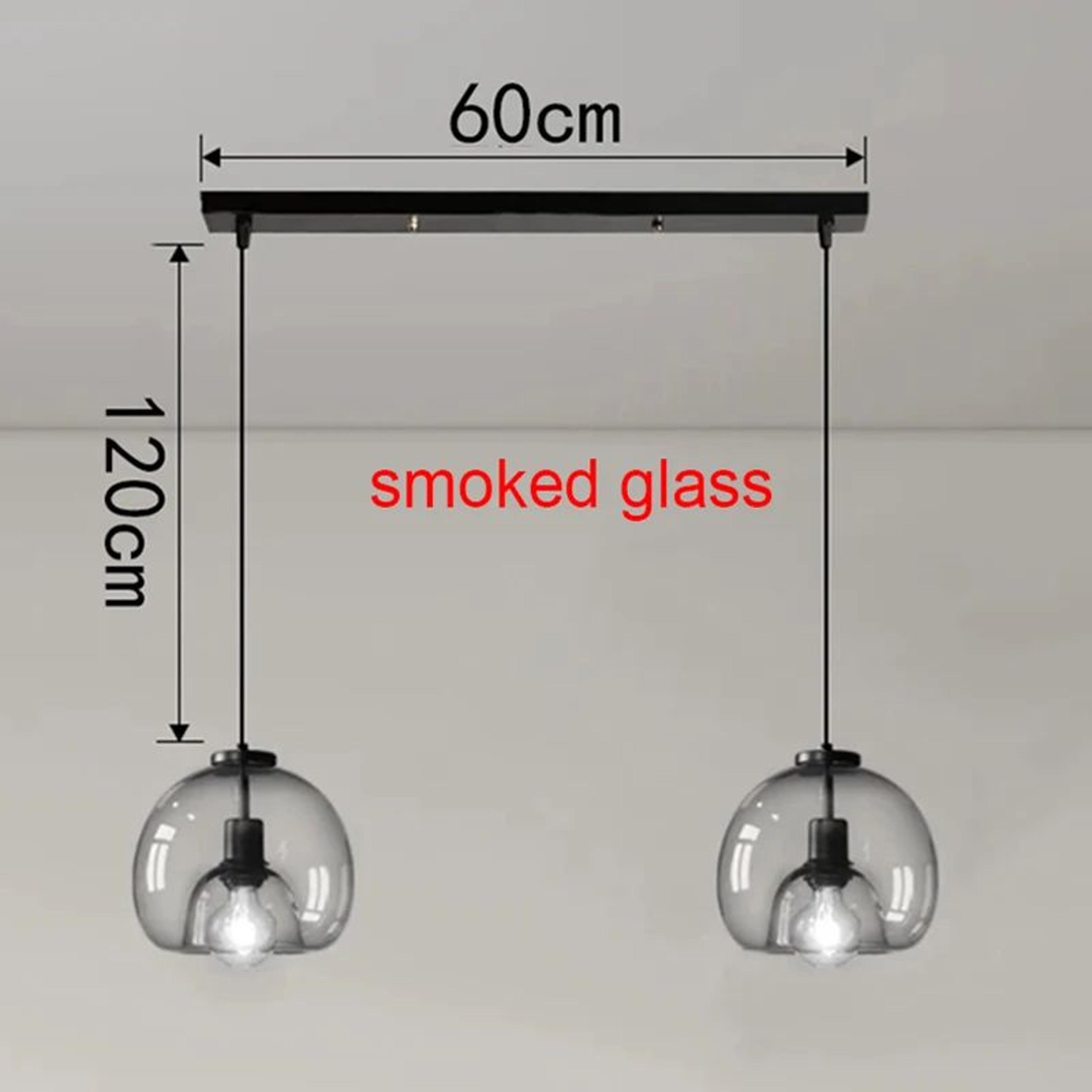 Modern Glass LED Pendant Lamp  Adjustable Hanging Chandelier For Living Room Dining Room And Kitche 9