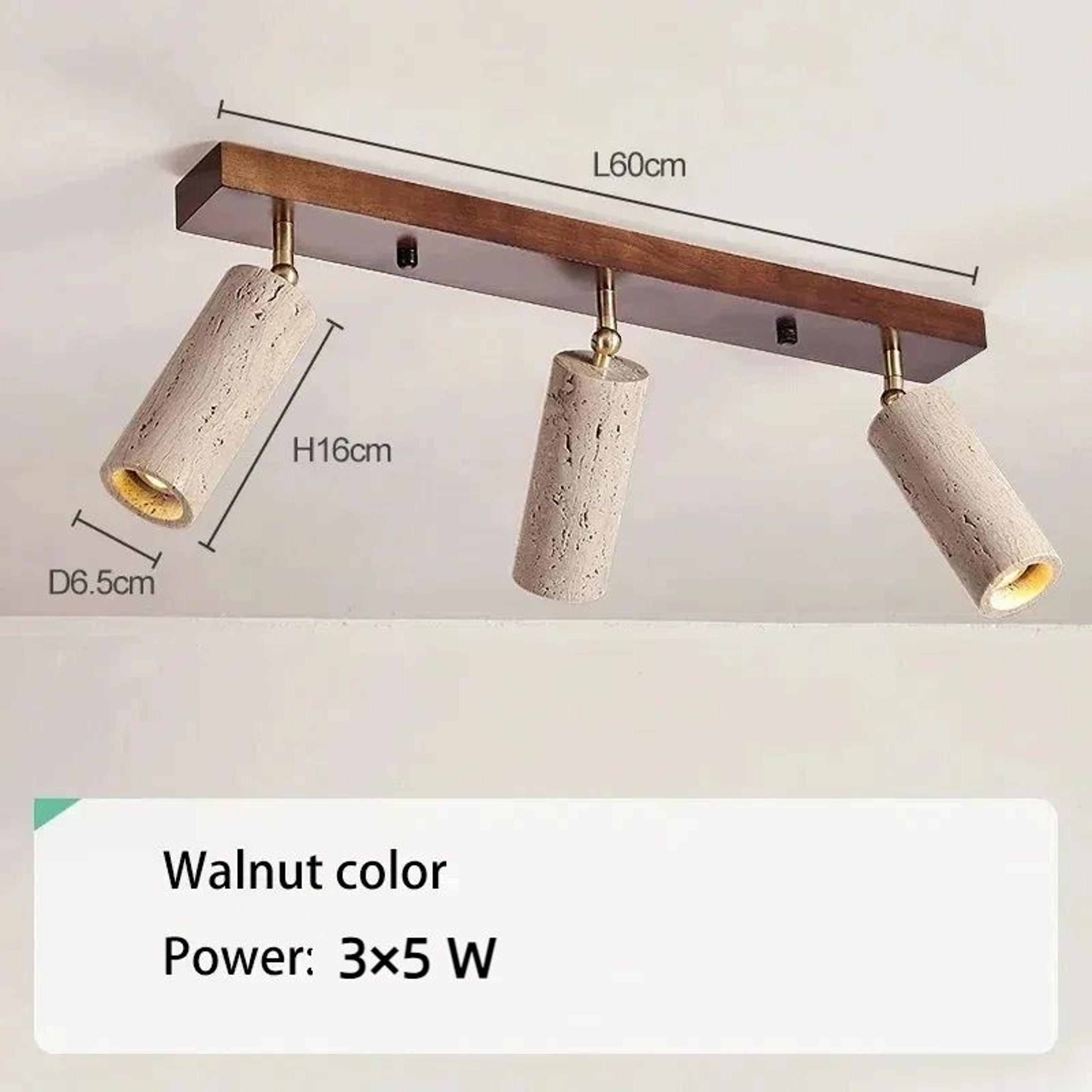 Natural Yellow Cave Stone LED Spotlight  Wood Ceiling Lamp For Living Room Restaurant Bar  Clothing 8