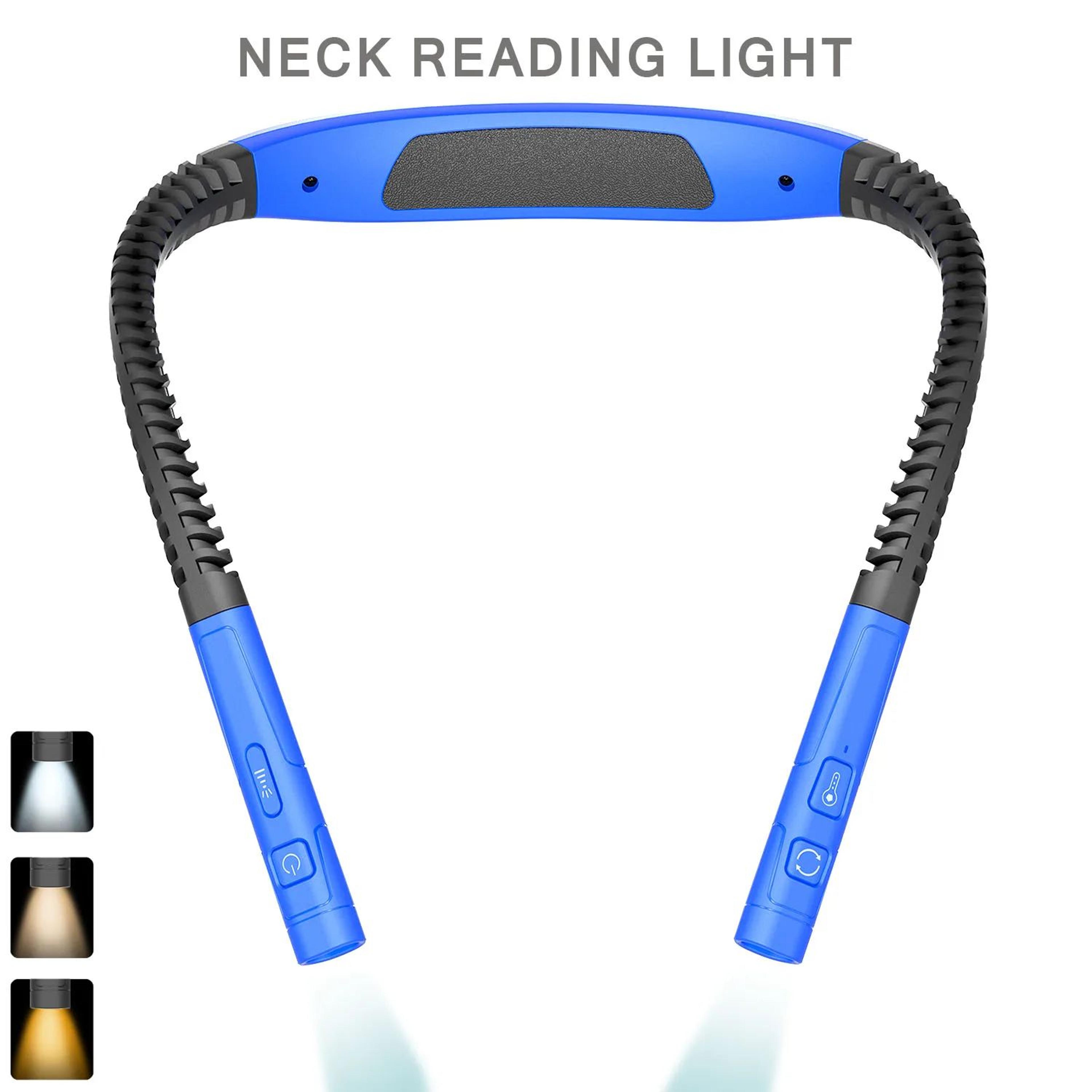 Neck Reading Light  USB Rechargeable Book Lamp With Flexible Arms 3 Light Colors And 3 Brightness L 11