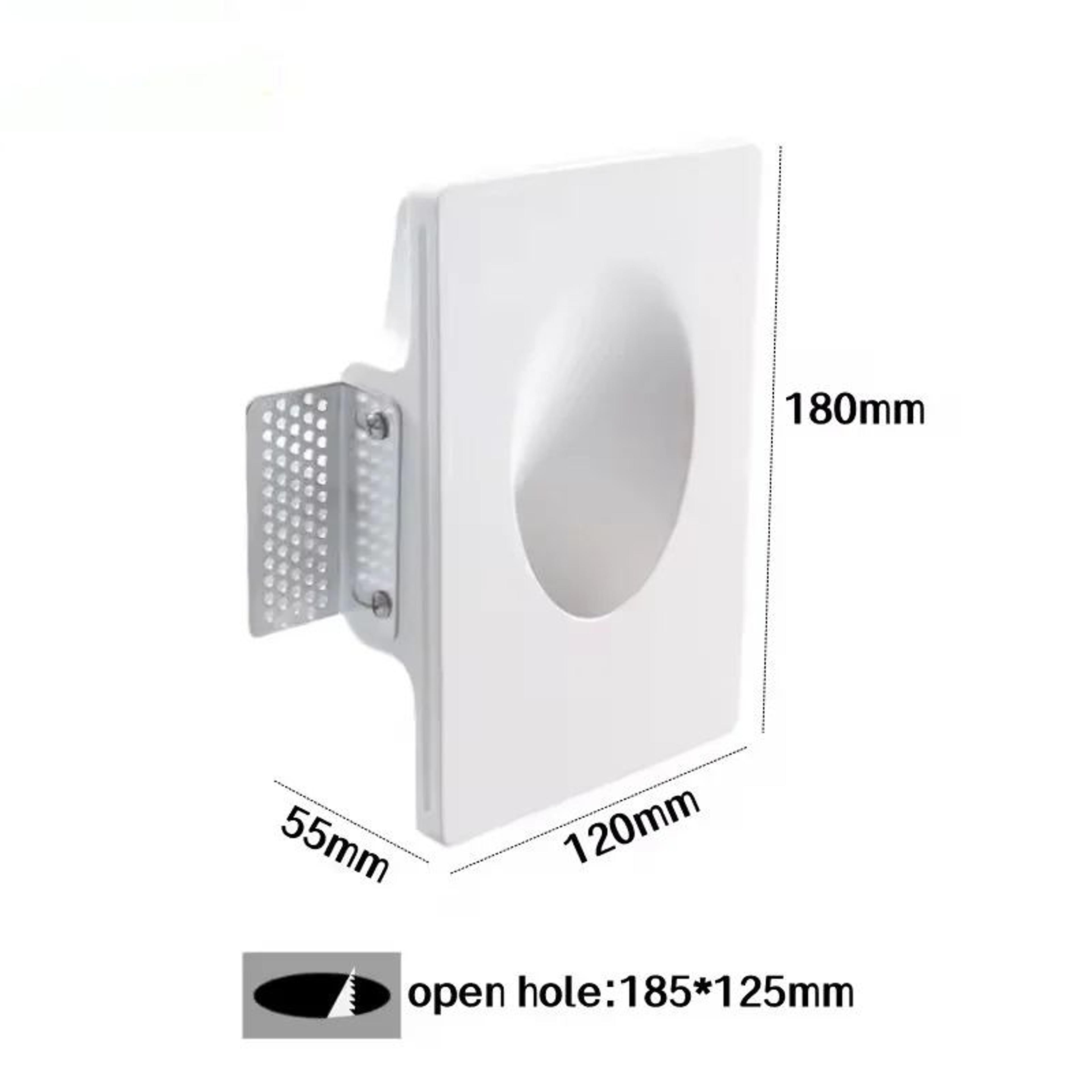 Recessed Gypsum LED Step Light  COB Embedded Stair Wall Lamp For Corridor Hallway  Indoor Decorativ 9
