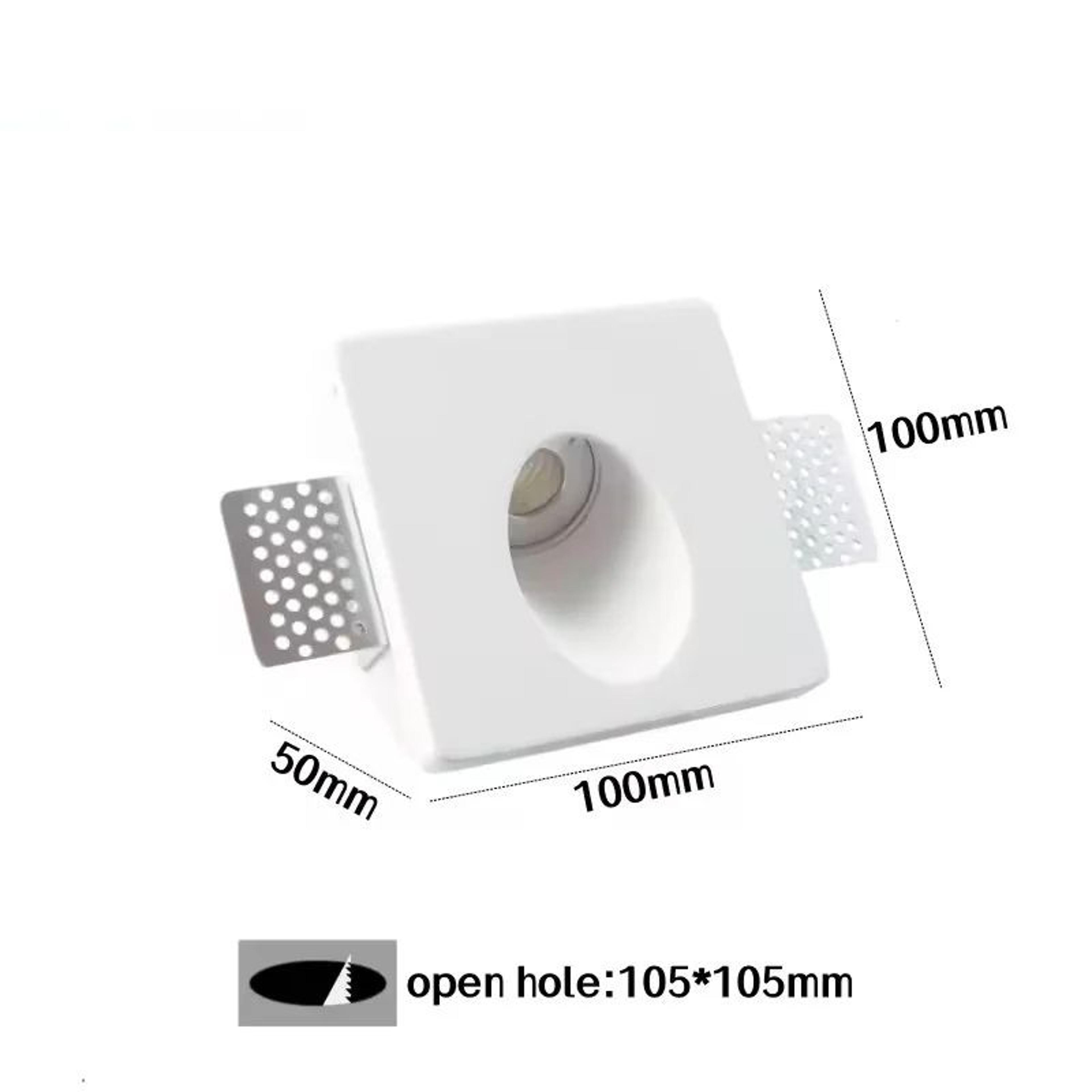 Recessed Gypsum LED Step Light  COB Embedded Stair Wall Lamp For Corridor Hallway  Indoor Decorativ 6