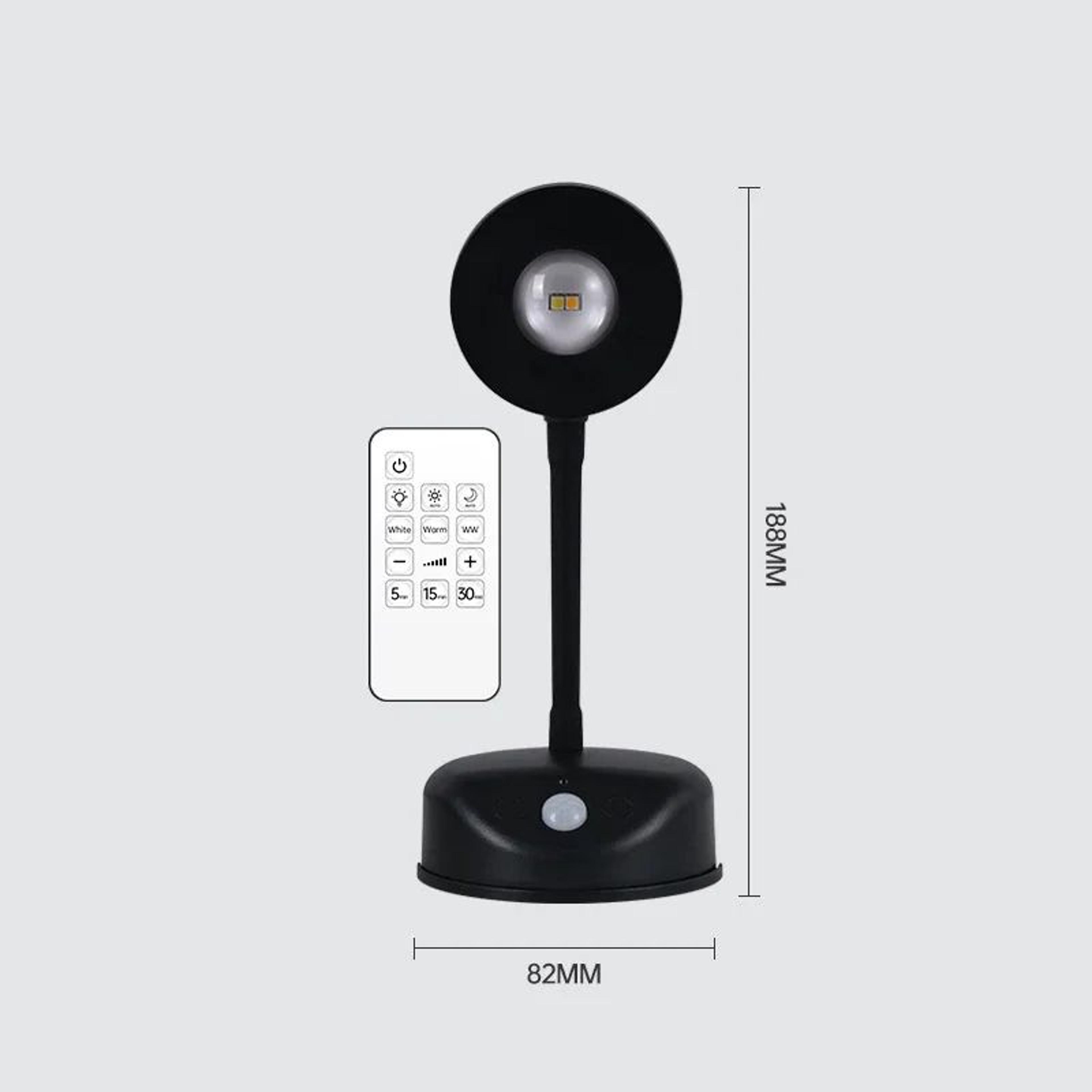 USB Rechargeable Wall Lamp  Dimmable Motion Sensor Night Light With 3 Light Colors For Bedroom Beds 12