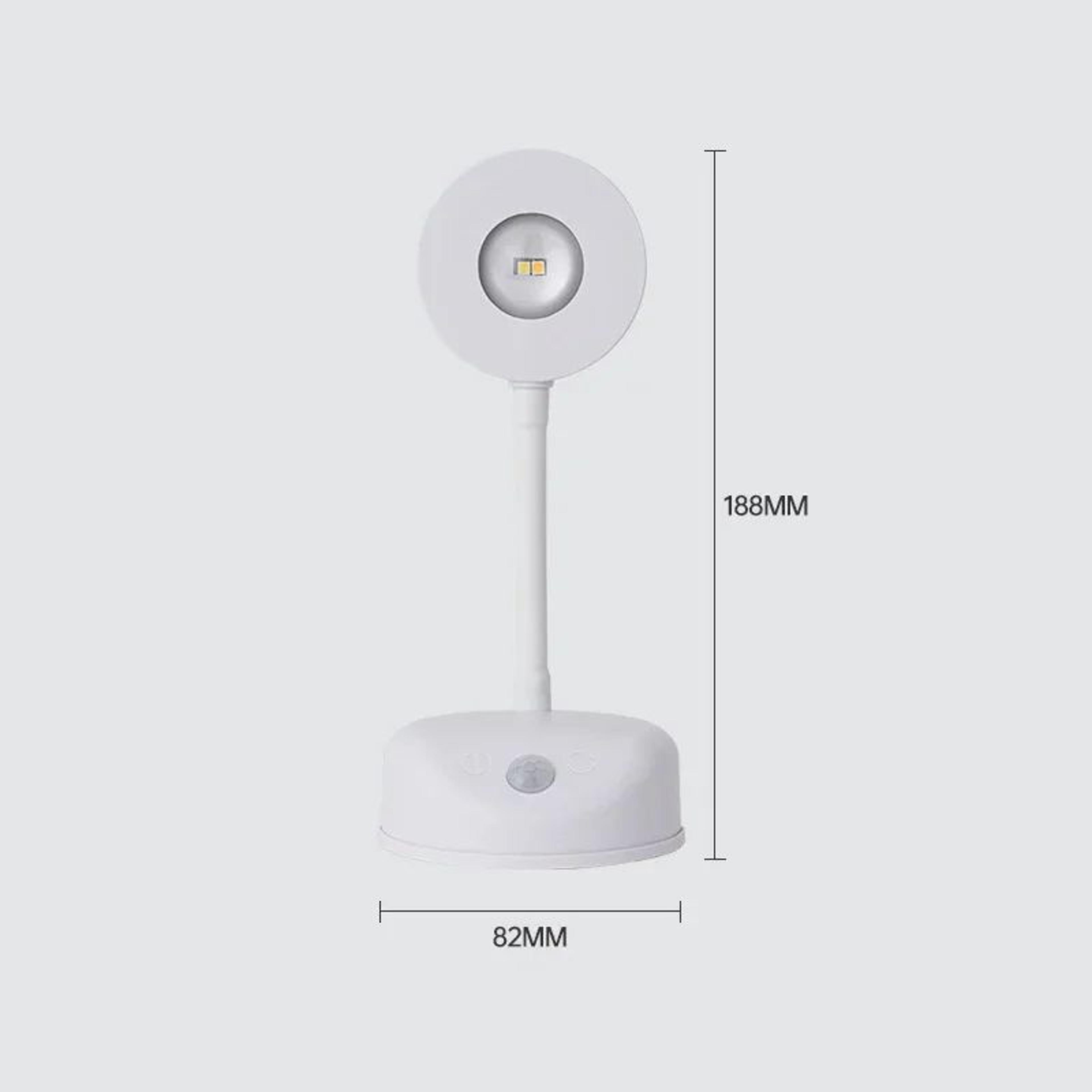 USB Rechargeable Wall Lamp  Dimmable Motion Sensor Night Light With 3 Light Colors For Bedroom Beds 13
