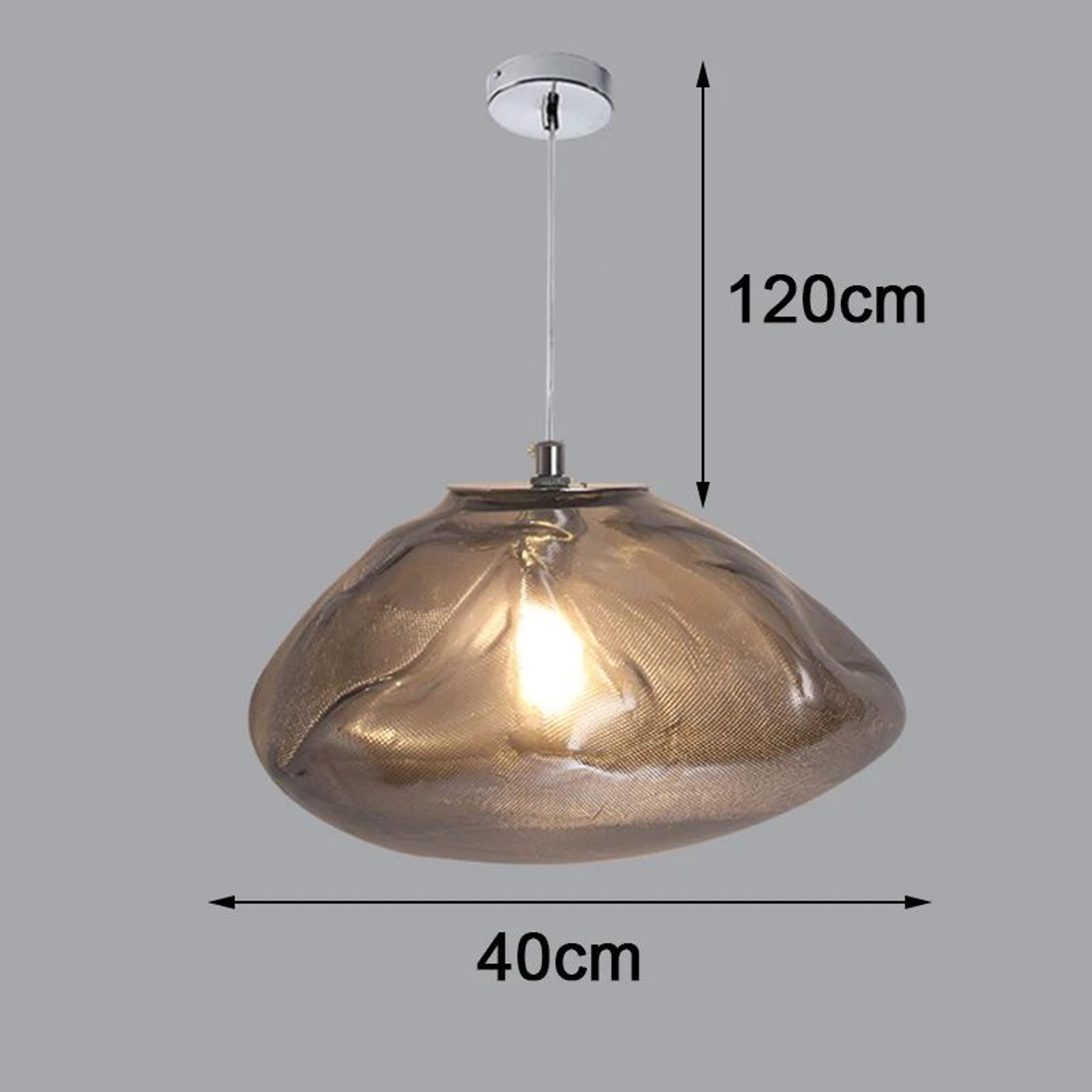 Modern Glass LED Pendant Chandelier  Adjustable Hanging Ceiling Lamp For Dining Room Living Room An 8