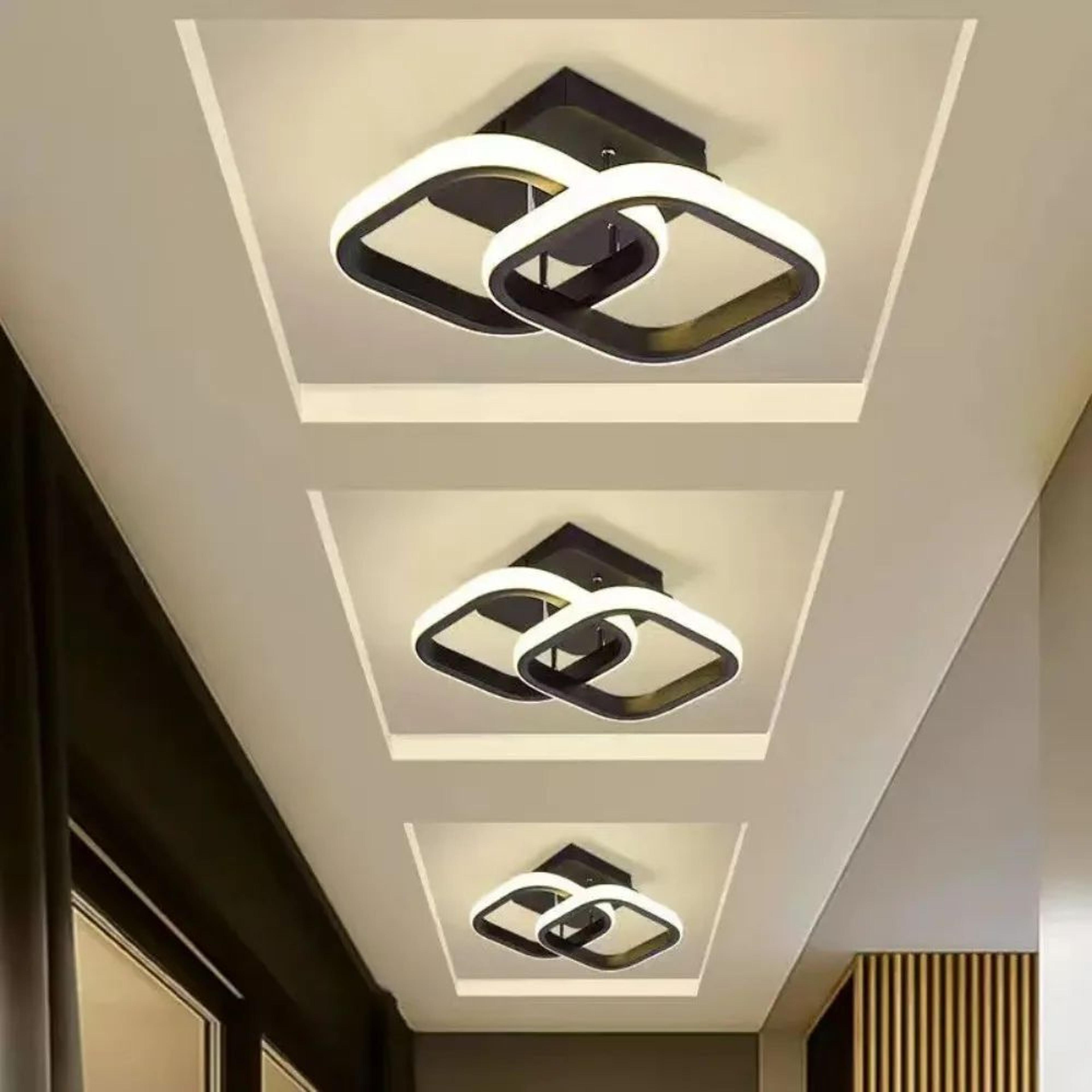 25 w led ceiling light – modern surface mounted 3 color lamp for bedroom, living room, corridor, staircase and balcony
