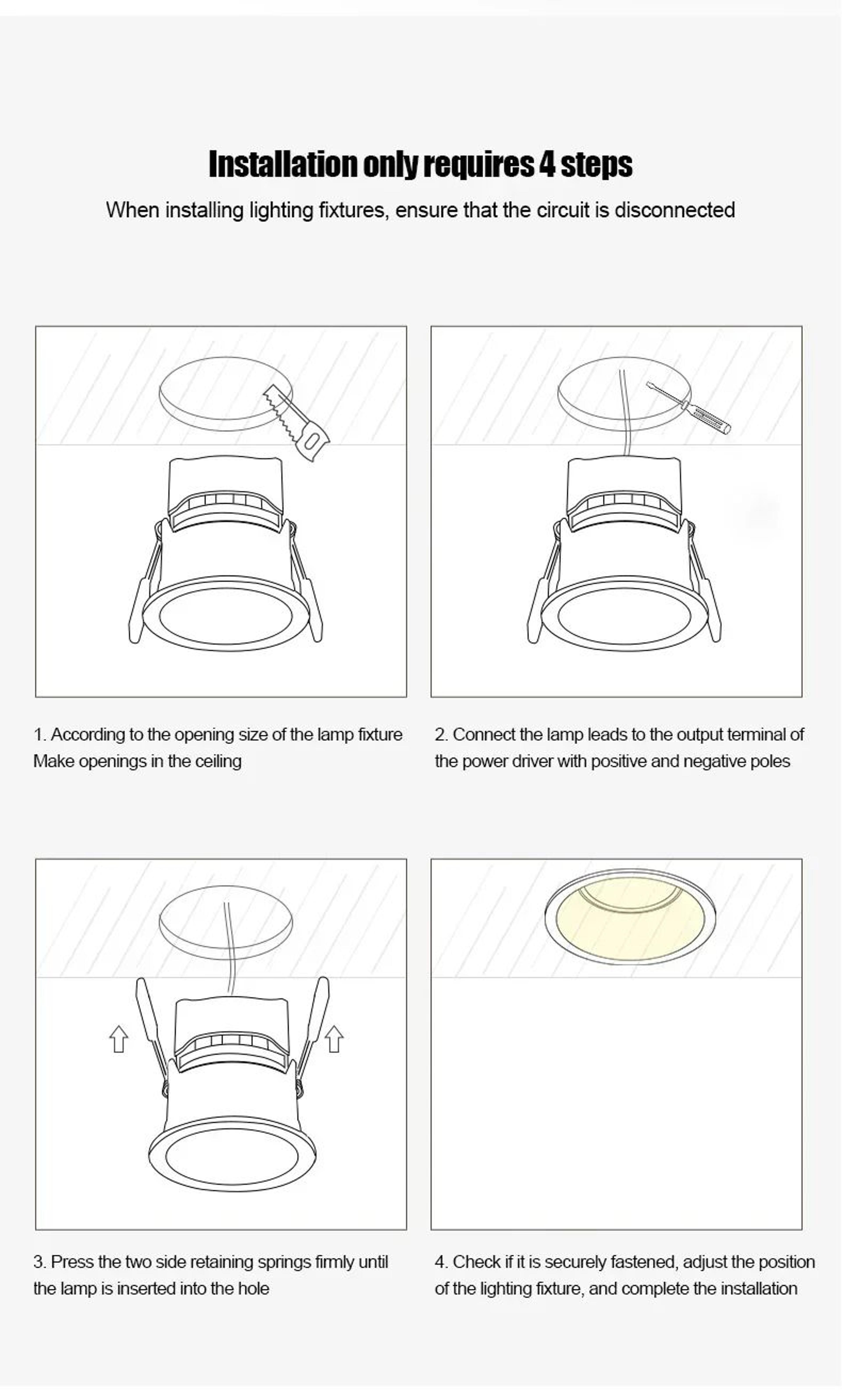 3W Recessed LED Spotlight  Cabinet Downlight With Driver For Jewelry Displays Bookcases Wine Cabine 8