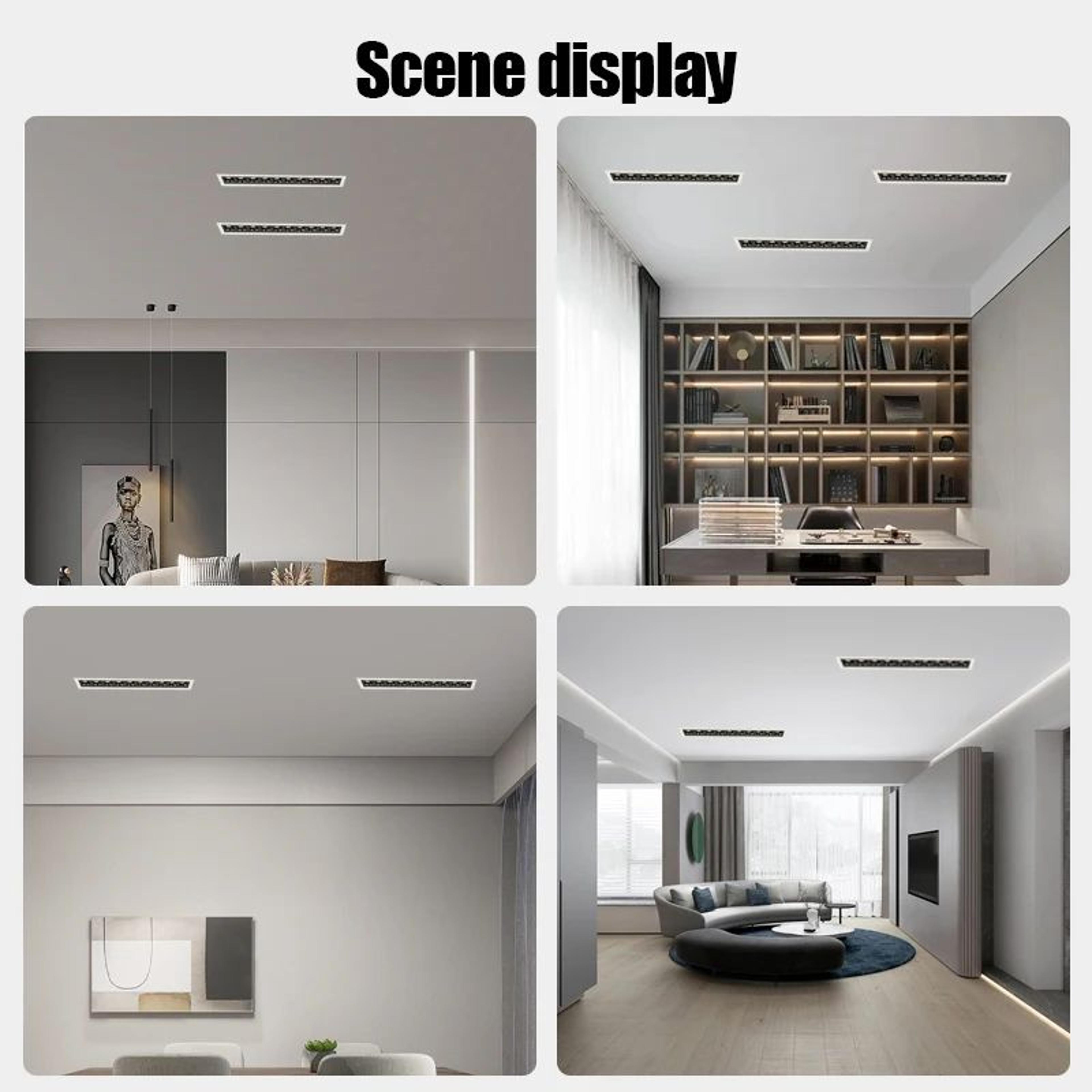 Recessed Linear LED Downlight  10W 20W 30W COB Grille Ceiling Spotlight With High CRI For Indoor Ac 5