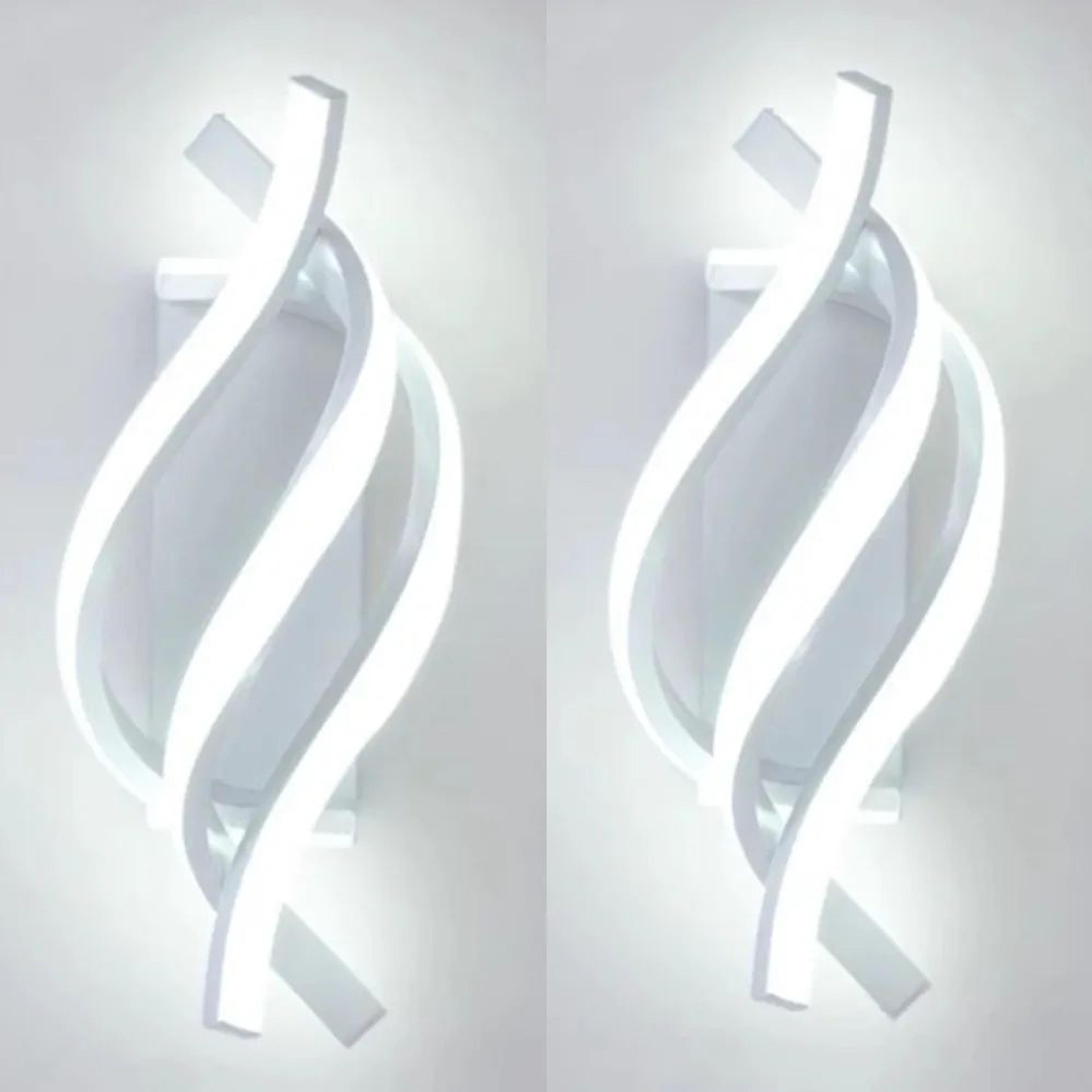 Modern LED Wall Lamp  Three Curved Line Accent Light In Black Or White For Living Room Bedroom Head 9