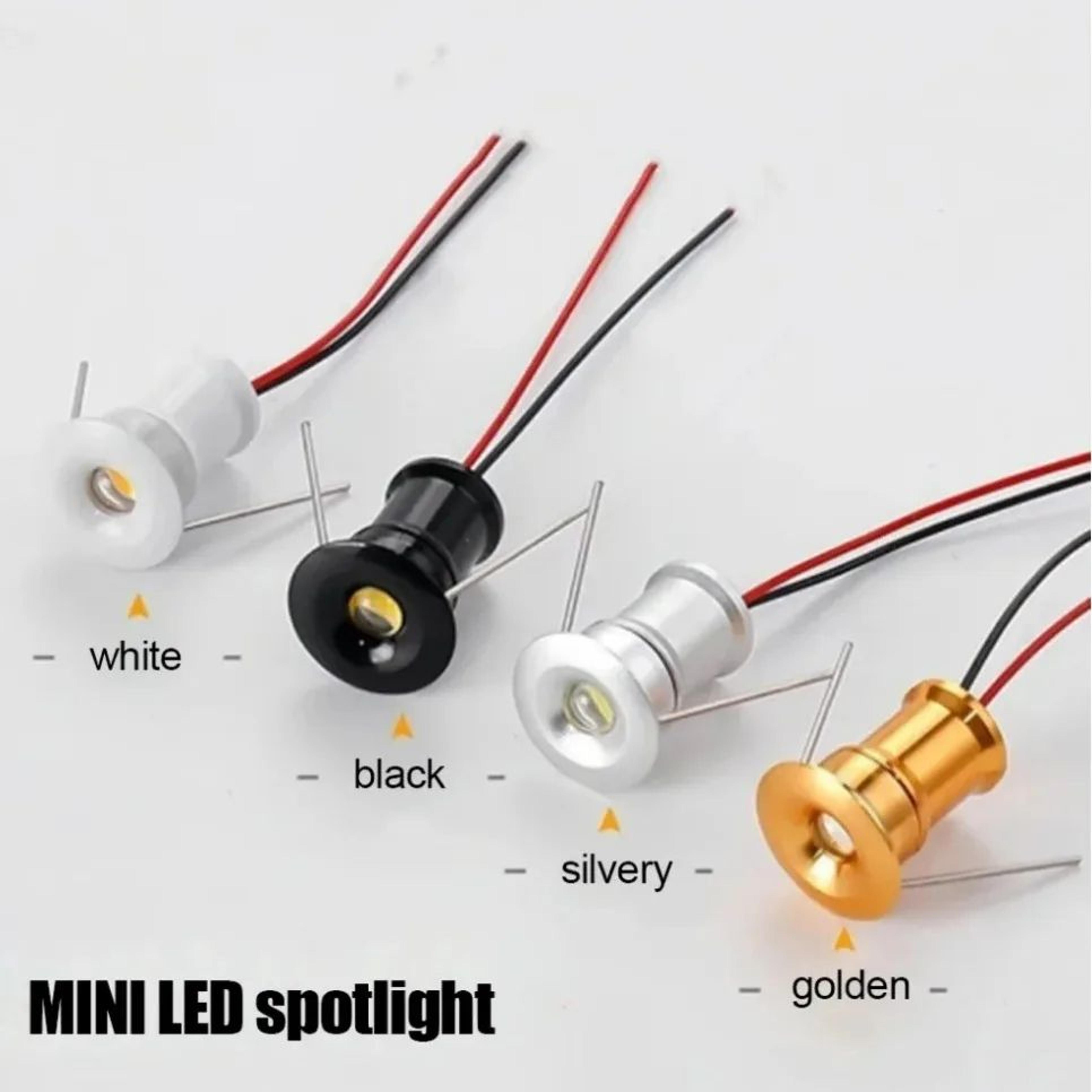 1W Mini LED Spotlight  DC 12V Recessed Downlight For 059 In Cutout For Ceiling Cabinet Showcase  Di 1