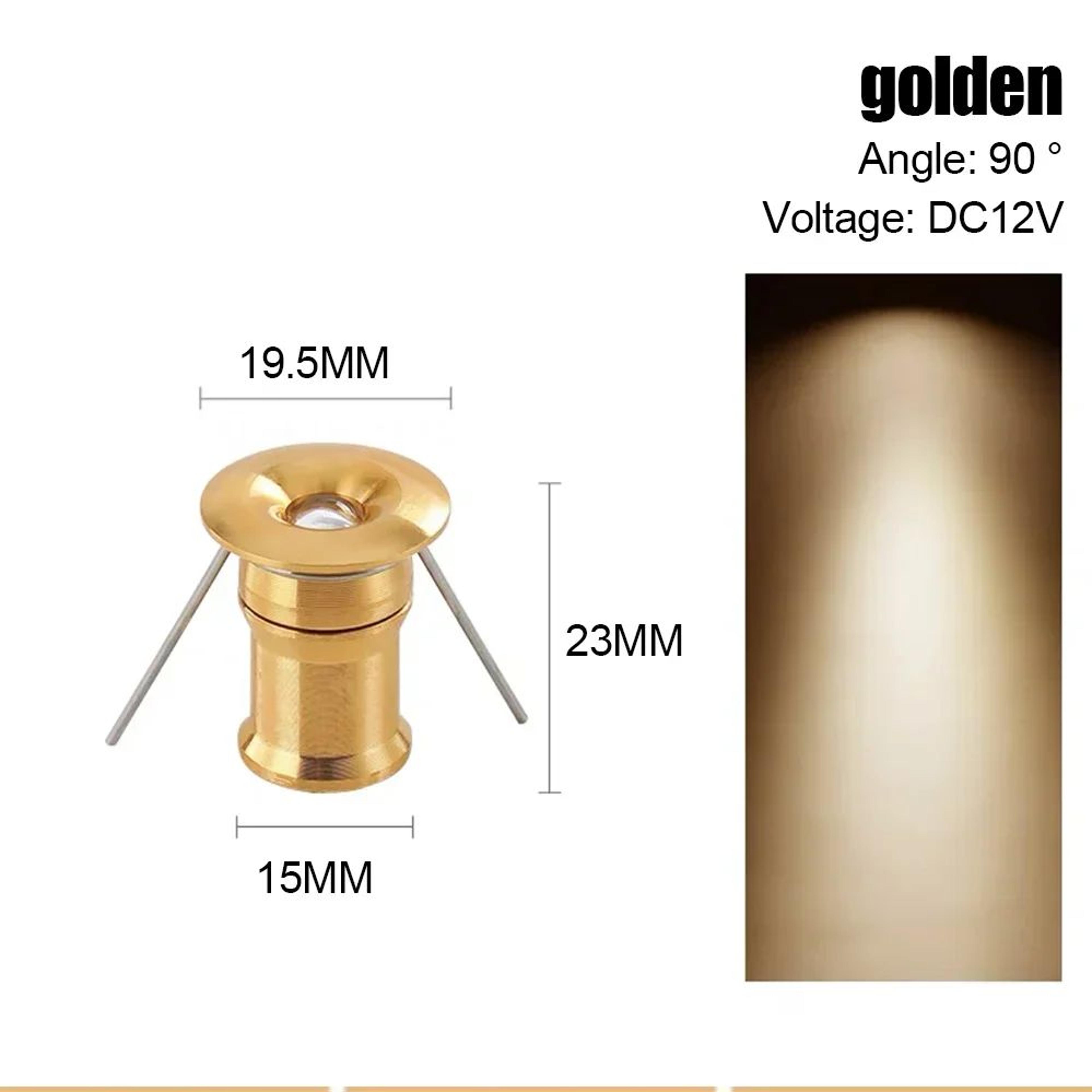 1W Mini LED Spotlight  DC 12V Recessed Downlight For 059 In Cutout For Ceiling Cabinet Showcase  Di 8