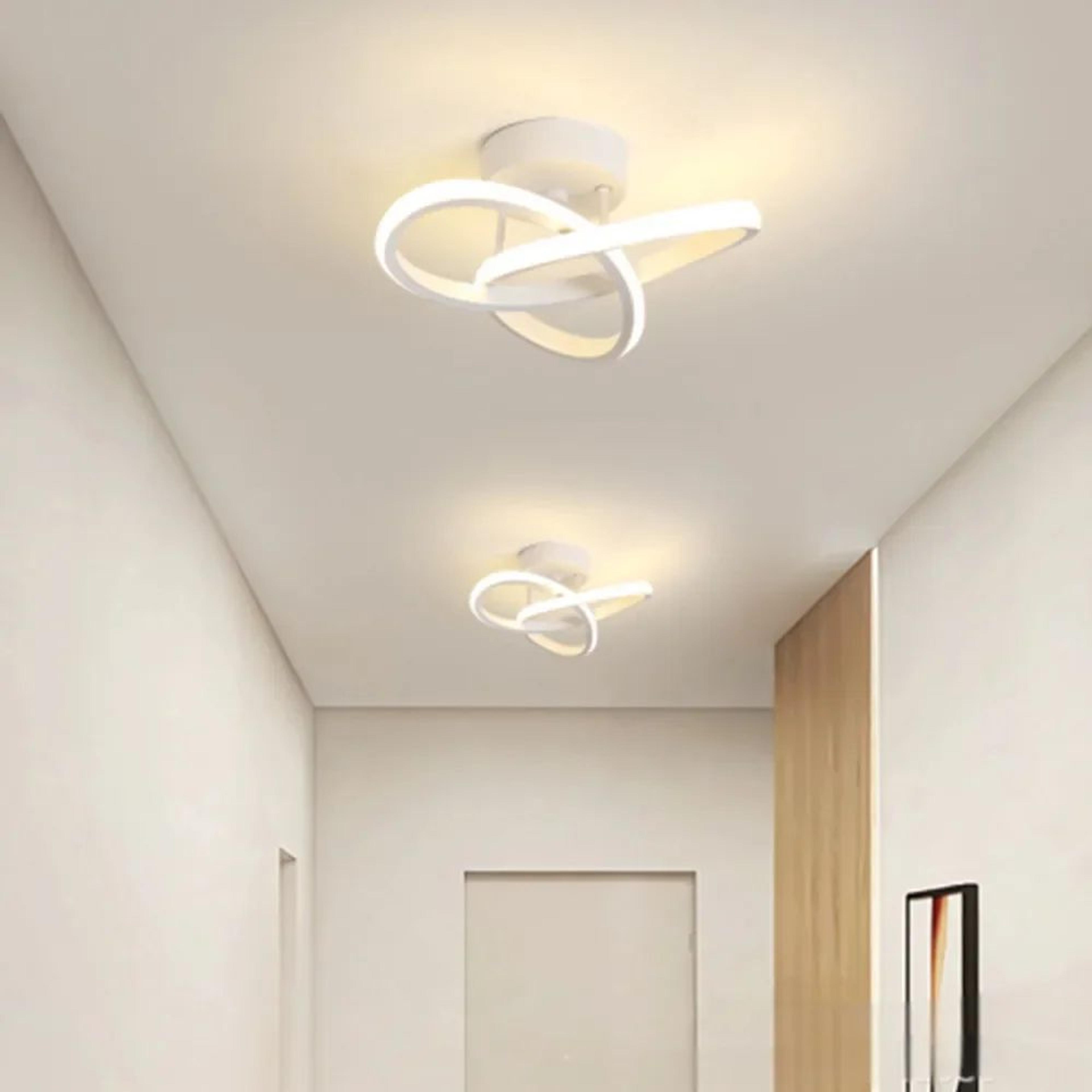 Modern LED Ceiling Light  20 W Simple Tricolor Lamp In Black Or White For Corridor Entryway Stairca 3