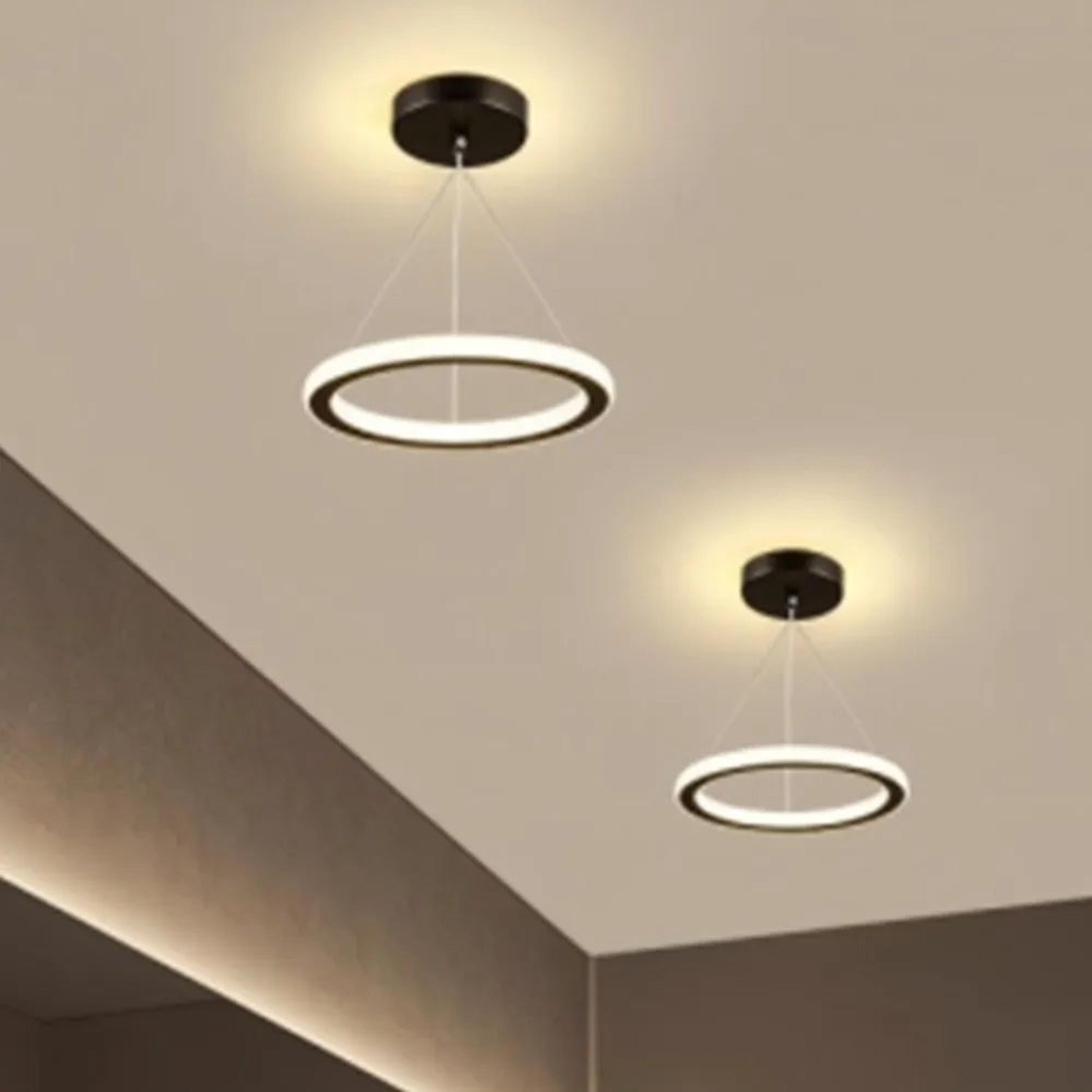 Modern LED Pendant Lamp  3 Color Hanging Ceiling Lamp In Gold Or Black For Bedroom Dining Room Aisl