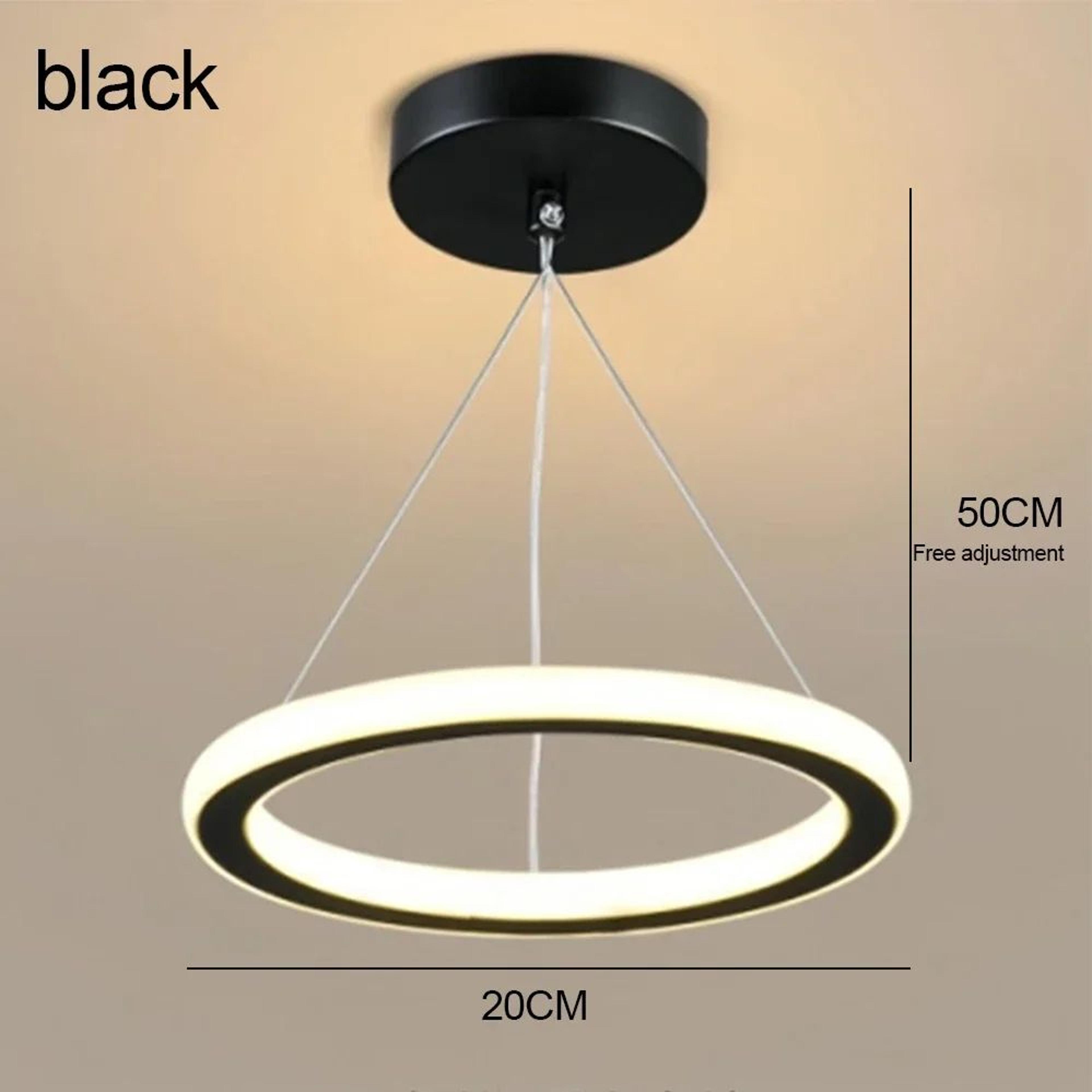 Modern LED Pendant Lamp  3 Color Hanging Ceiling Lamp In Gold Or Black For Bedroom Dining Room Aisl