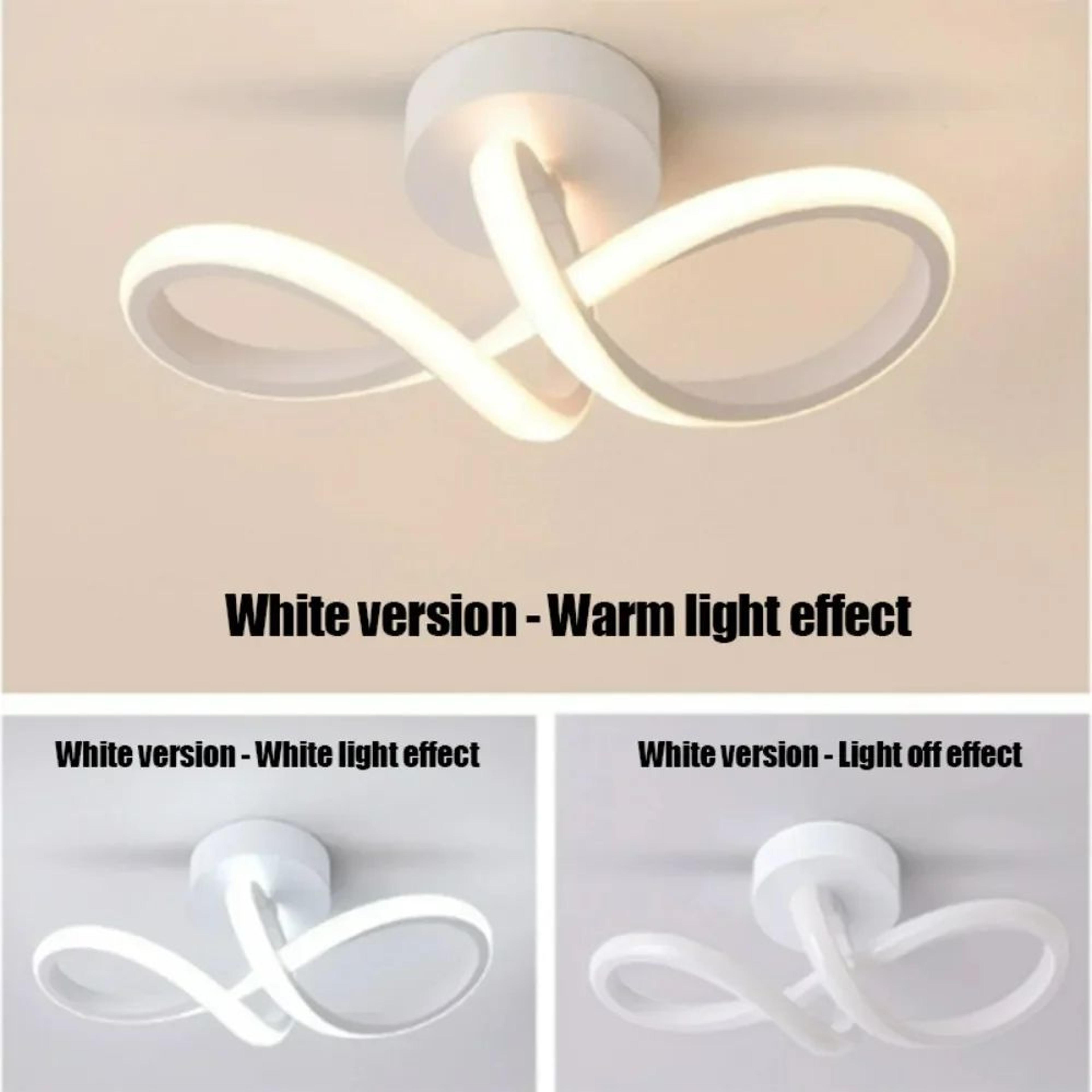 Modern 18W LED Lamp  Baked Enamel Light In Black White Or Gold With Warm Cool Or Tricolor For Bedro 3