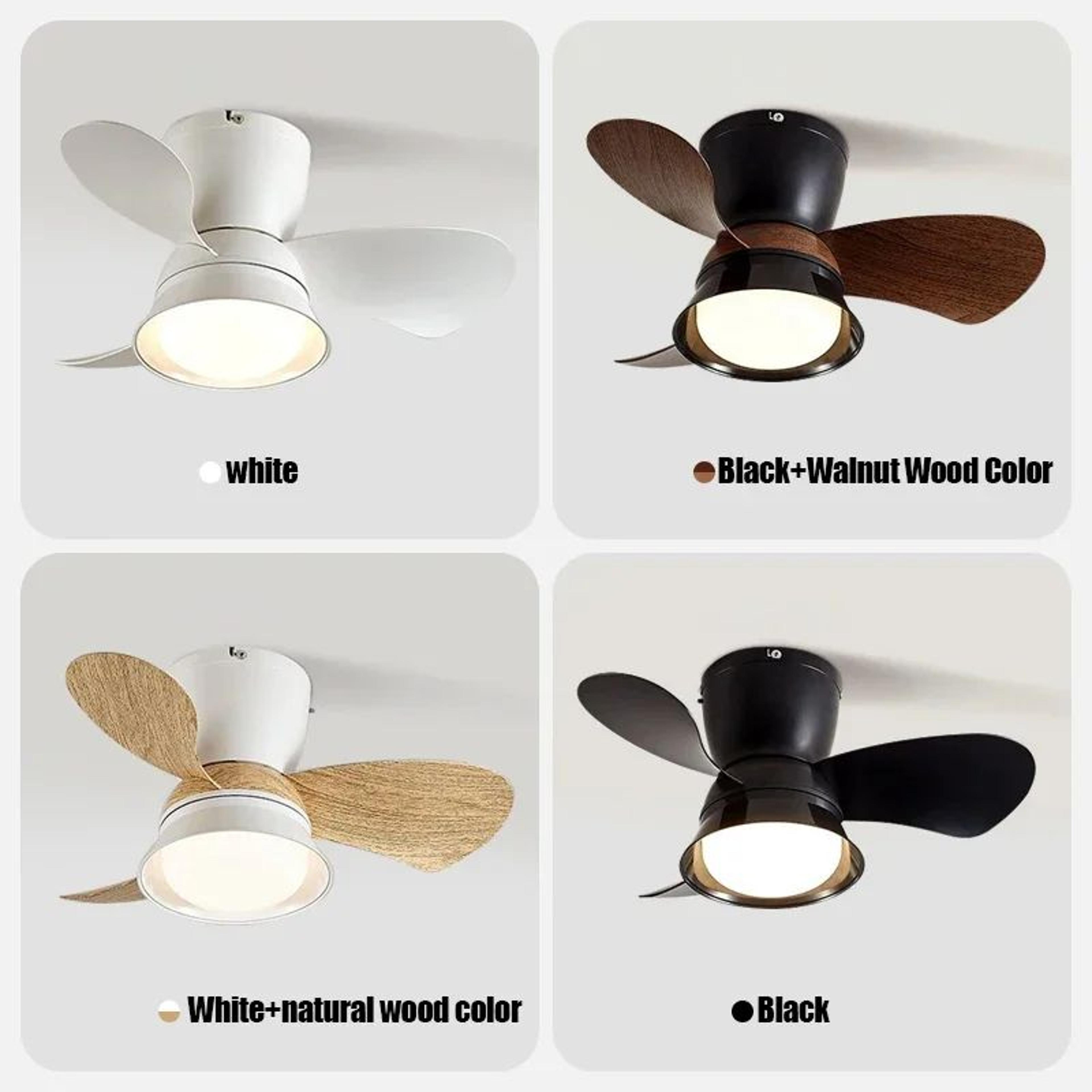 Ceiling Fan With LED Lights  Remote Control 3 Speed Reversible Fan With Dimmable Lighting For Bedro 1
