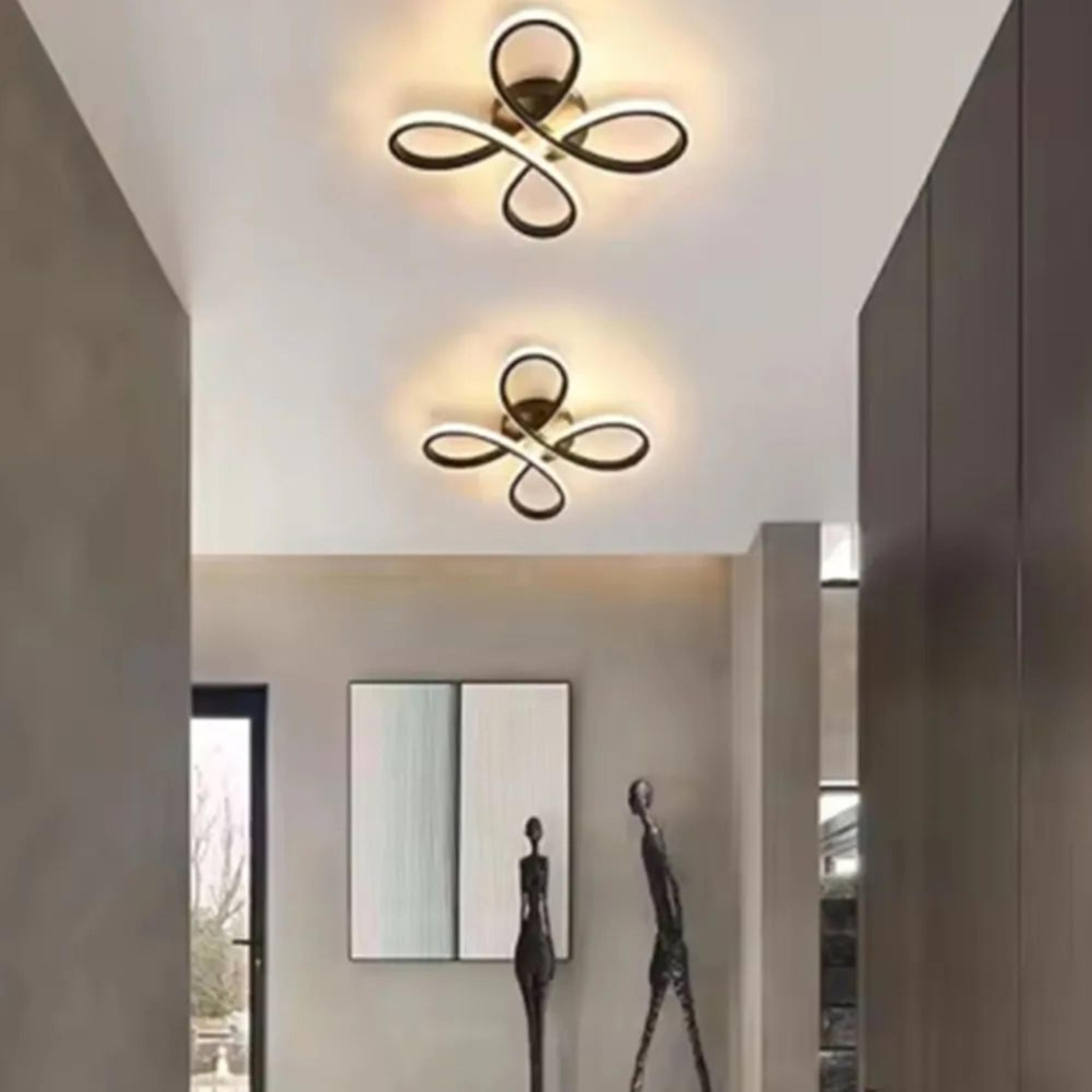 Modern LED Ceiling Light  18W 3 Color Surface Mounted Lamp In Black Or White For Bedroom Living Roo 1