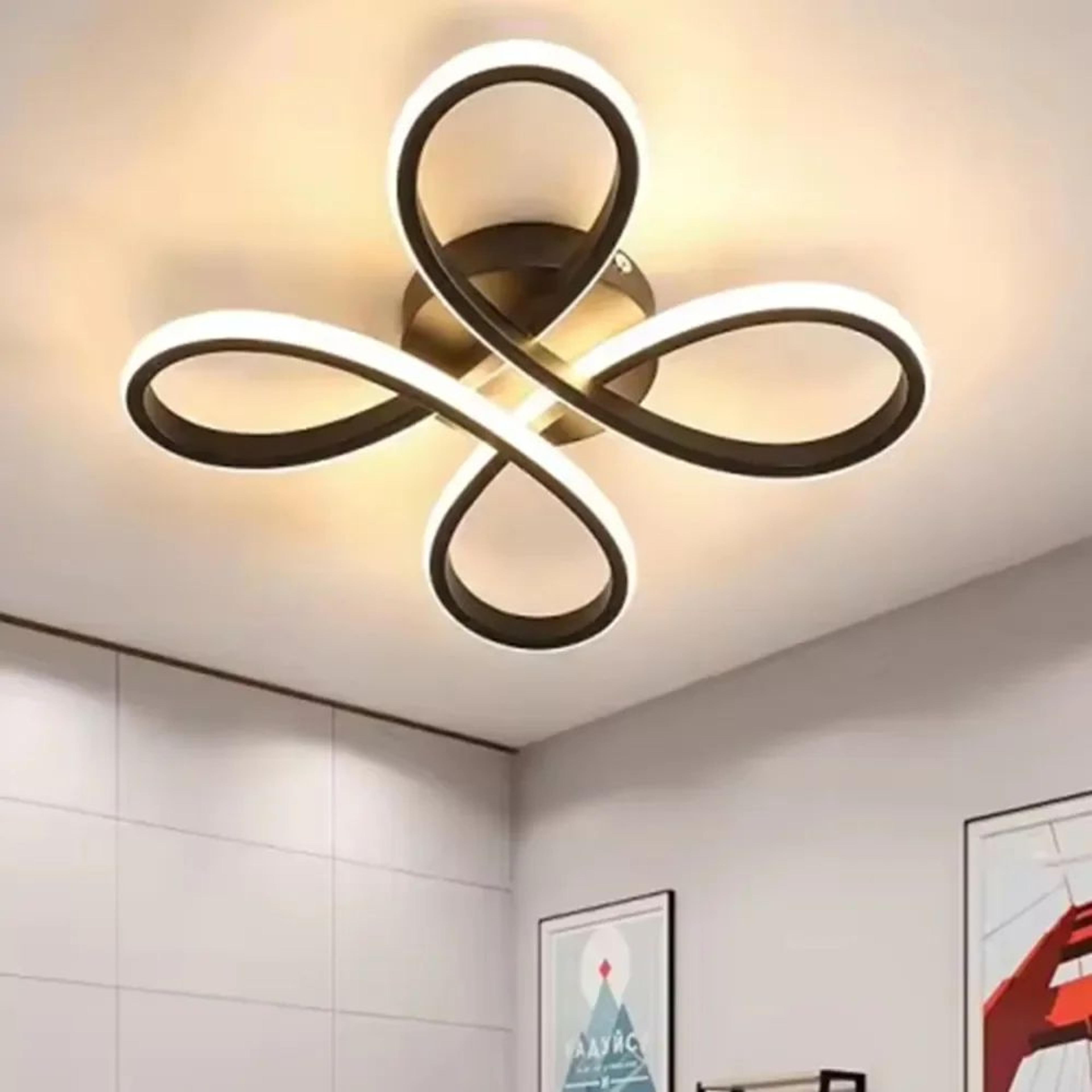modern led ceiling light – 18w 3 color surface mounted lamp in black or white for bedroom, living room and aisle decor