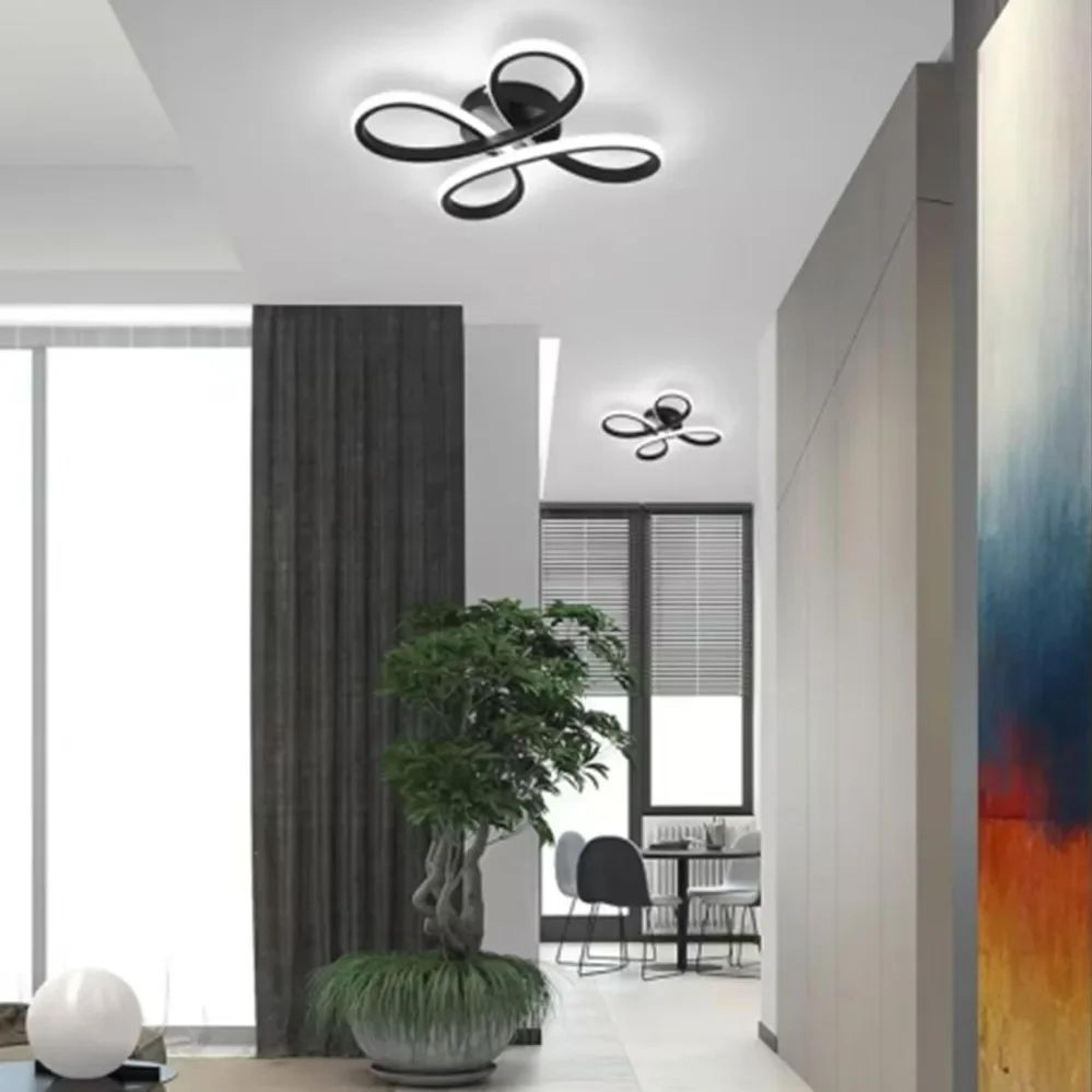 Modern LED Ceiling Light  18W 3 Color Surface Mounted Lamp In Black Or White For Bedroom Living Roo 3