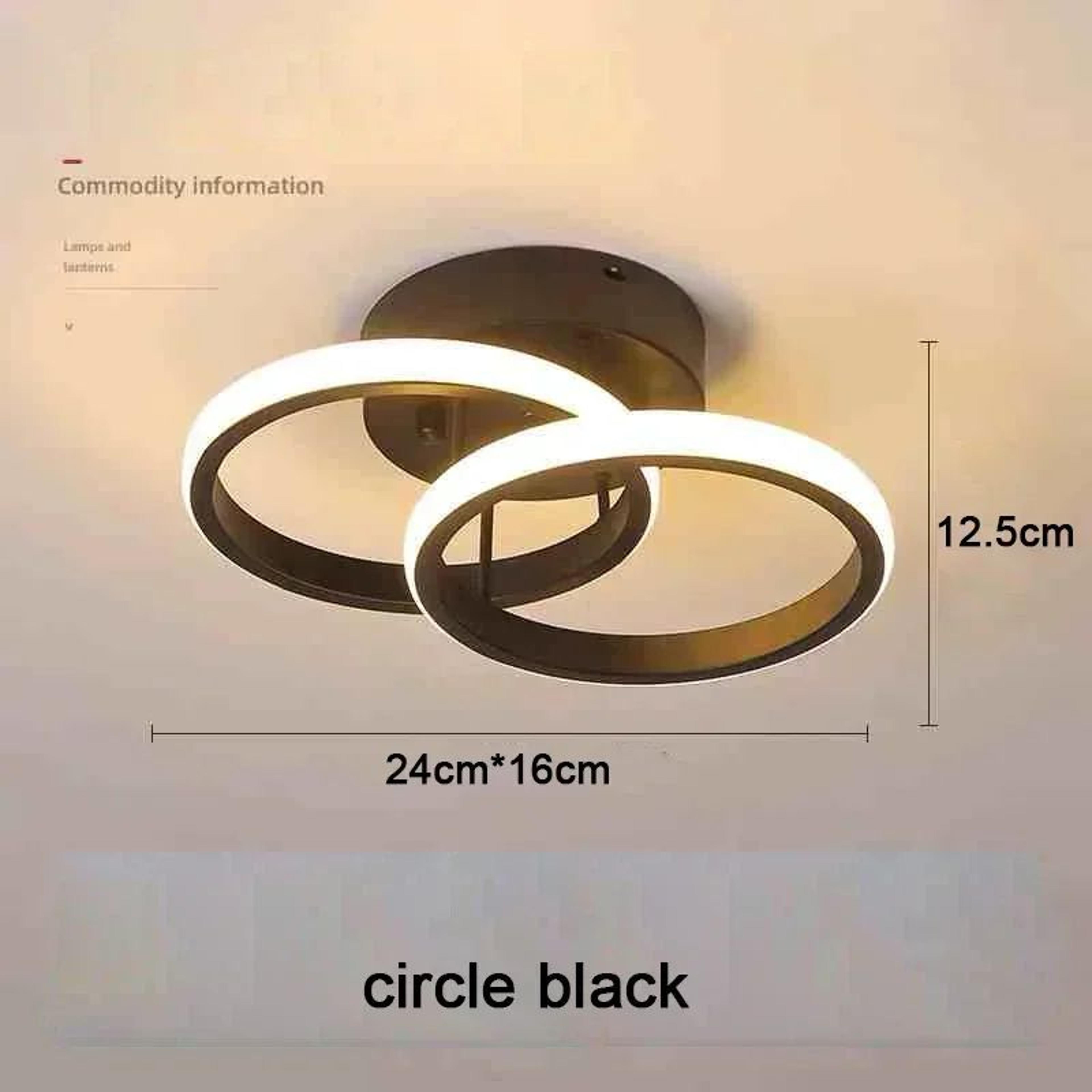 25W LED Ceiling Light  Modern Minimalist 3 Color Surface Mounted Lamp In Black Or White For Bedroom 6