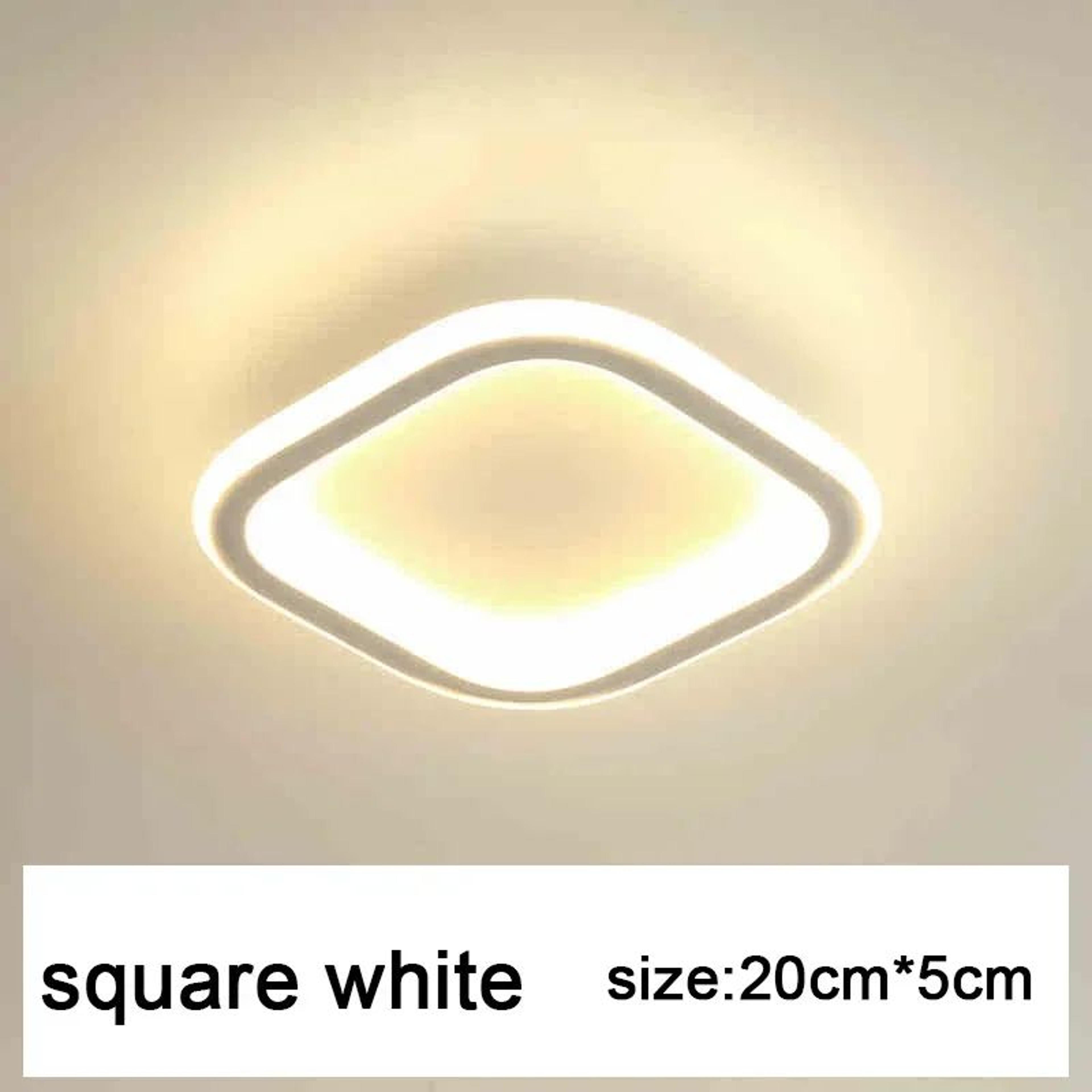 Modern LED Ceiling Light  25W Slim 3 Color Lamp In Black White Or Gold For Aisle Porch Balcony And  6
