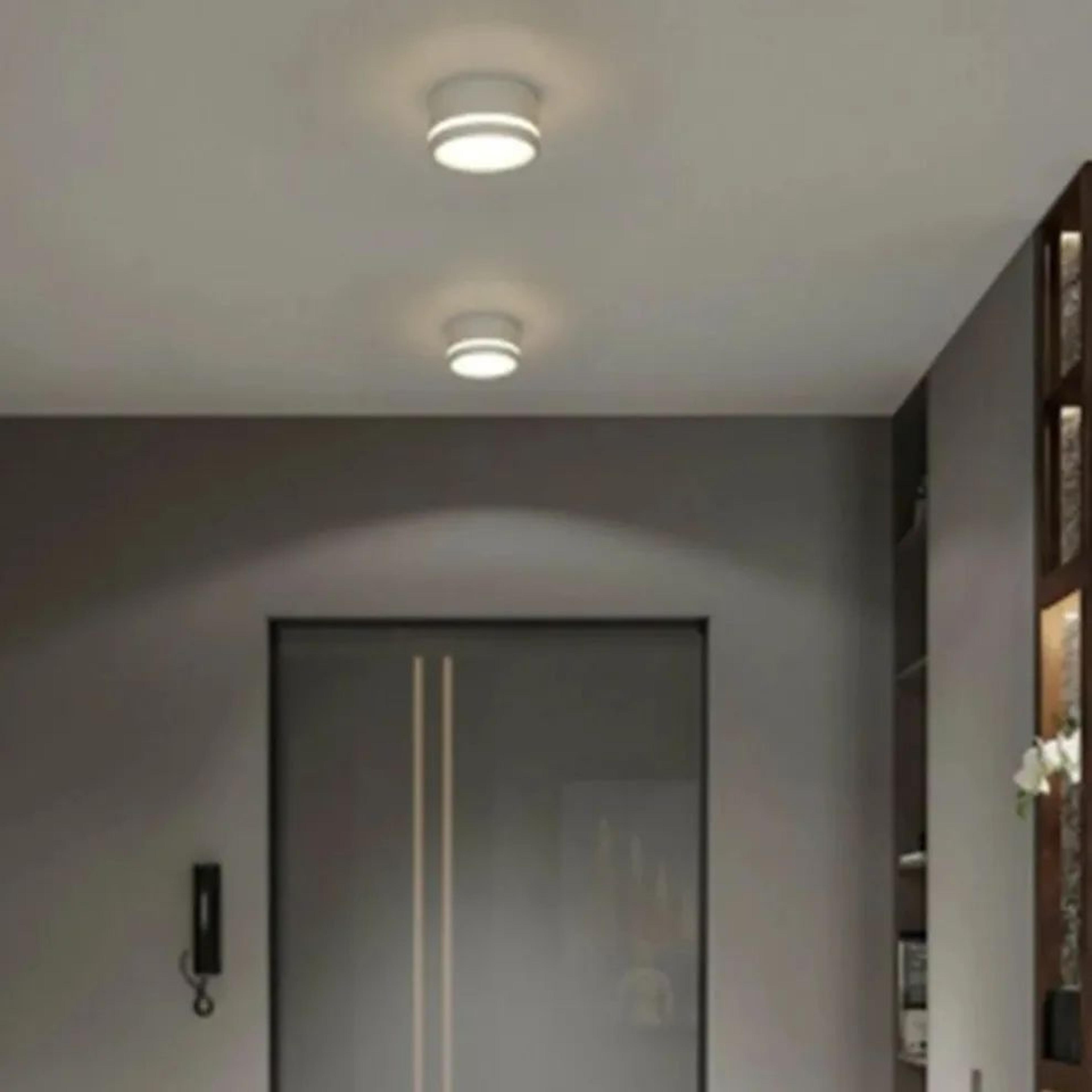 Nordic LED Downlight  Surface Mounted Aluminum Ceiling Spotlight In Black Or White For Living Room  4