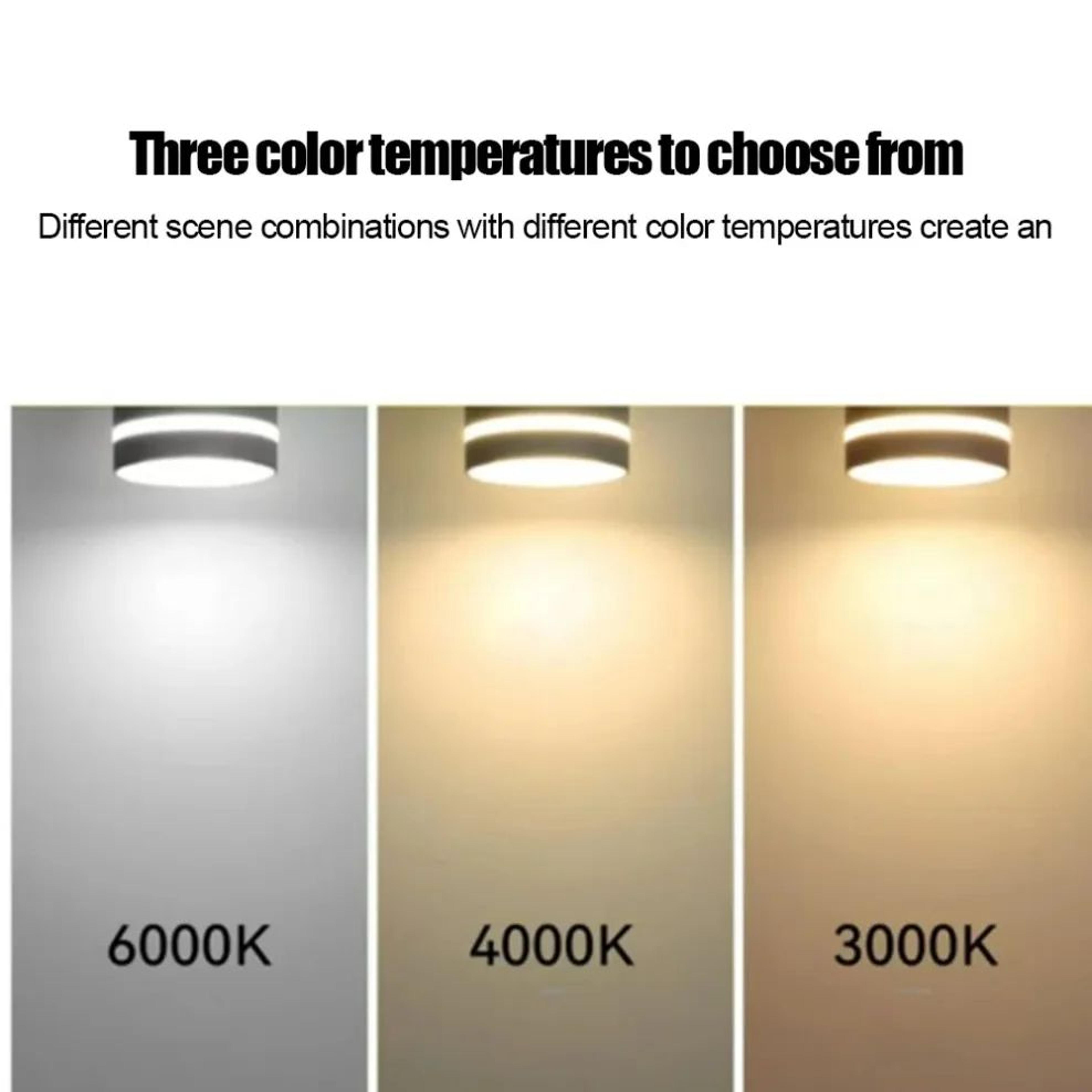 Nordic LED Downlight  Surface Mounted Aluminum Ceiling Spotlight In Black Or White For Living Room  2