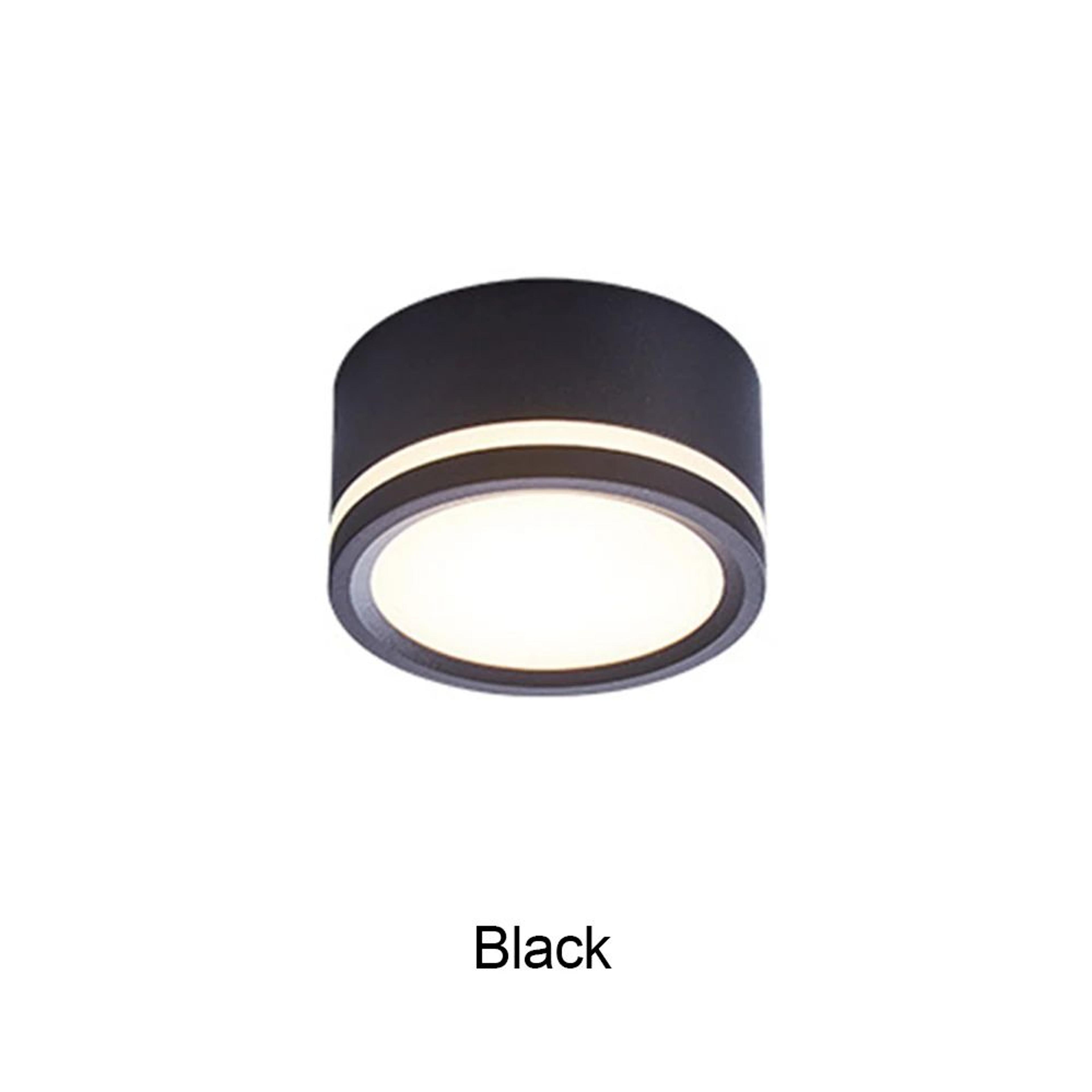 Nordic LED Downlight  Surface Mounted Aluminum Ceiling Spotlight In Black Or White For Living Room  6