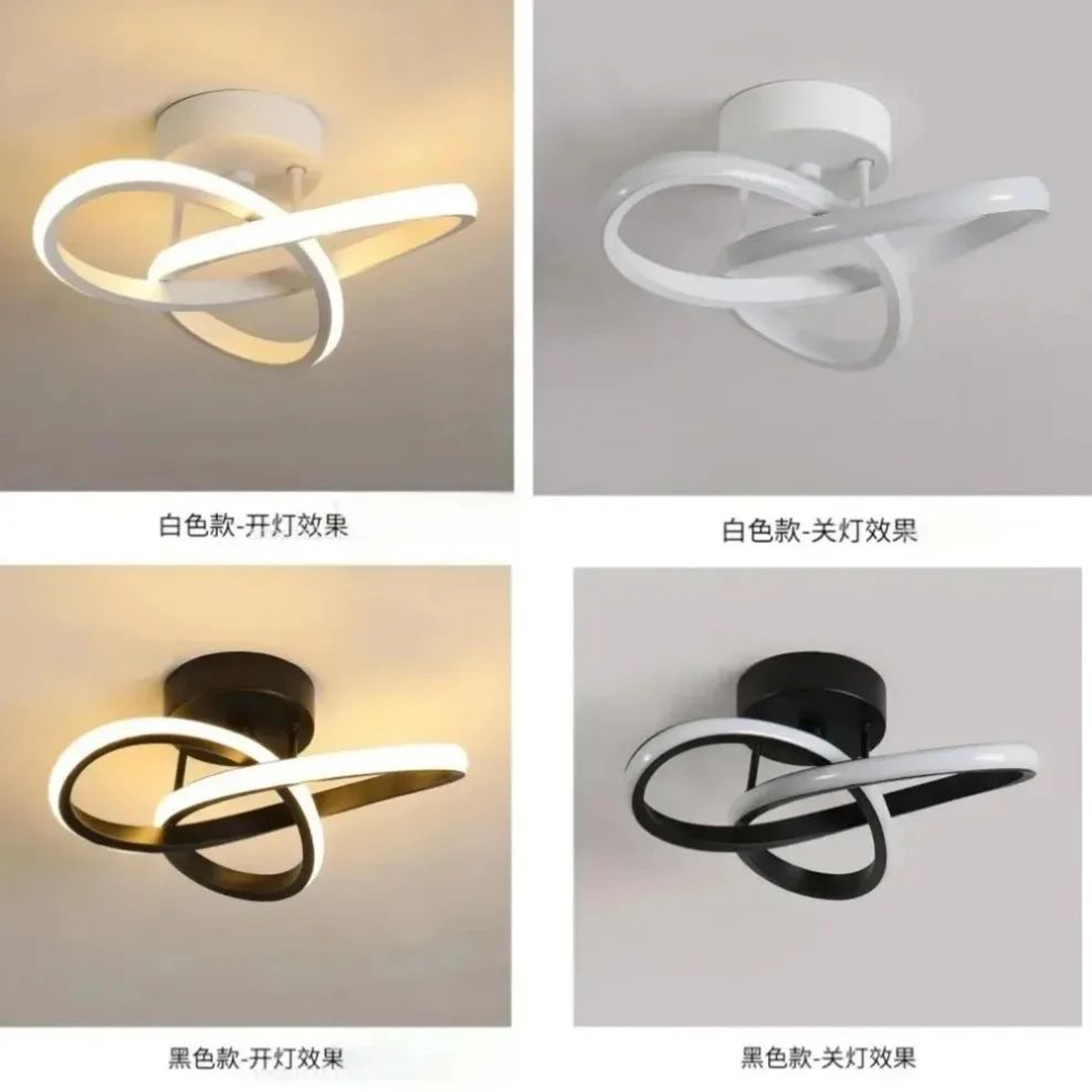 Modern LED Strip Ceiling Light  Minimalist 3 Color Lamp In Black White Or Gold For Living Room Aisl 4