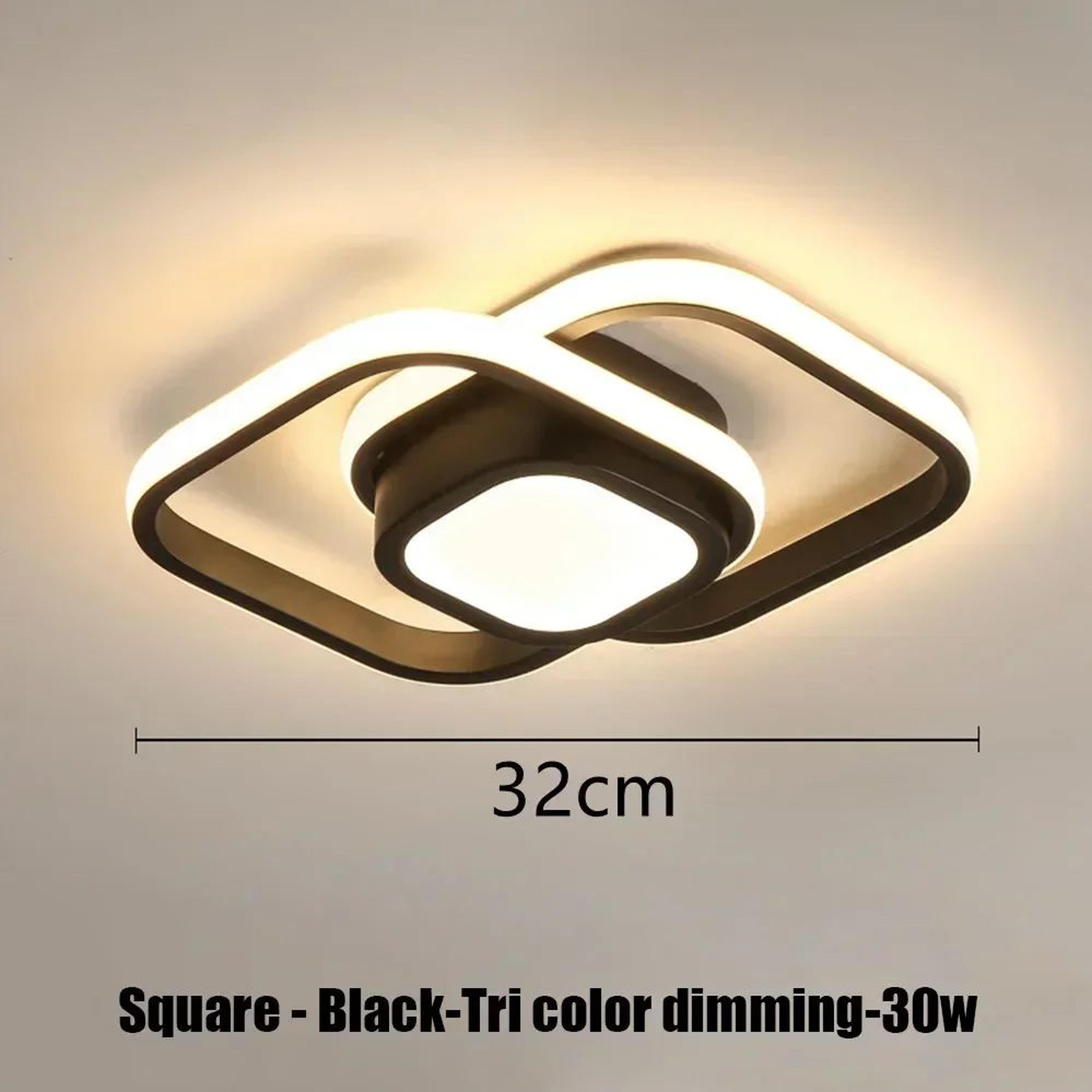 Modern LED Strip Ceiling Light  Minimalist 3 Color Lamp In Black White Or Gold For Living Room Aisl 11
