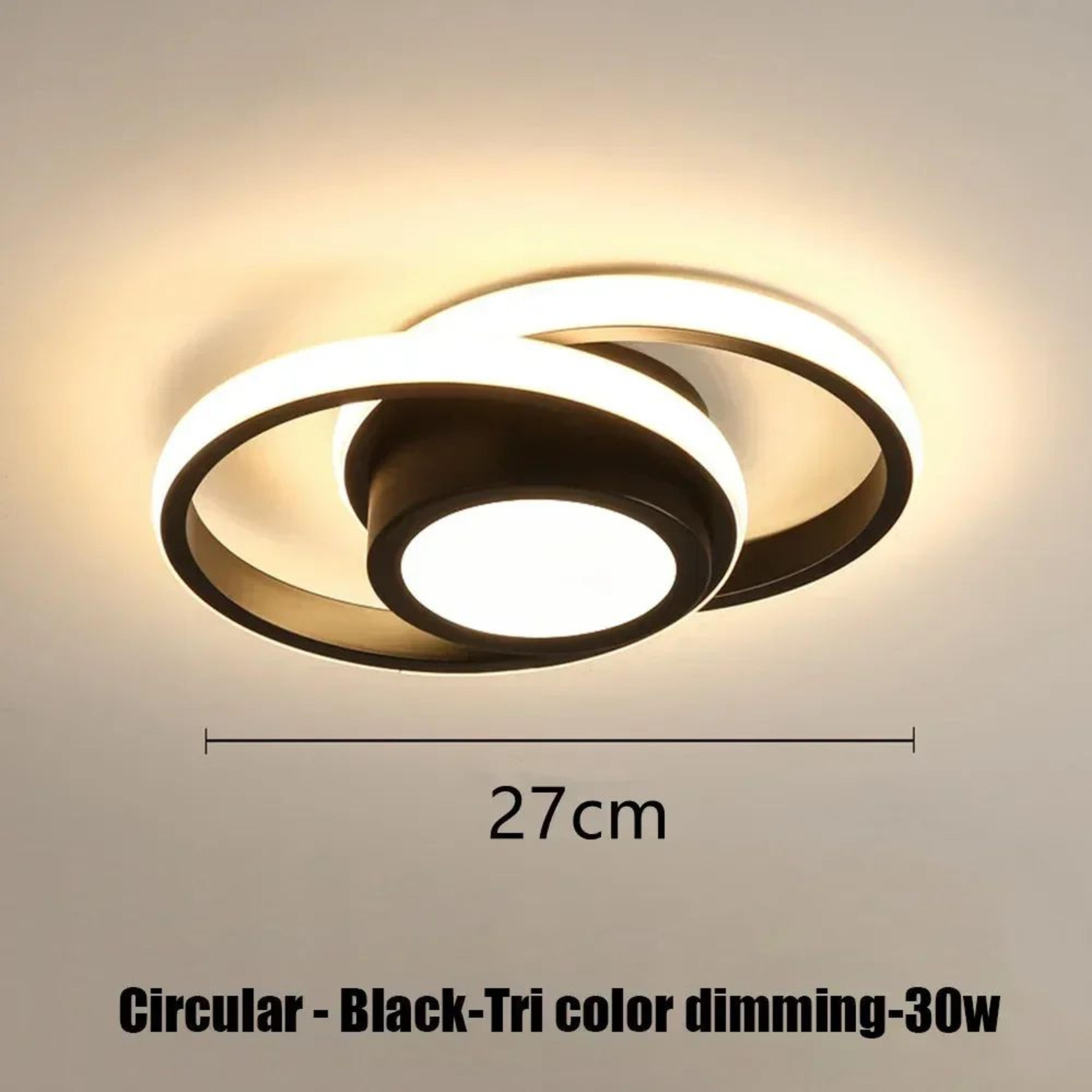 Modern LED Strip Ceiling Light  Minimalist 3 Color Lamp In Black White Or Gold For Living Room Aisl 12