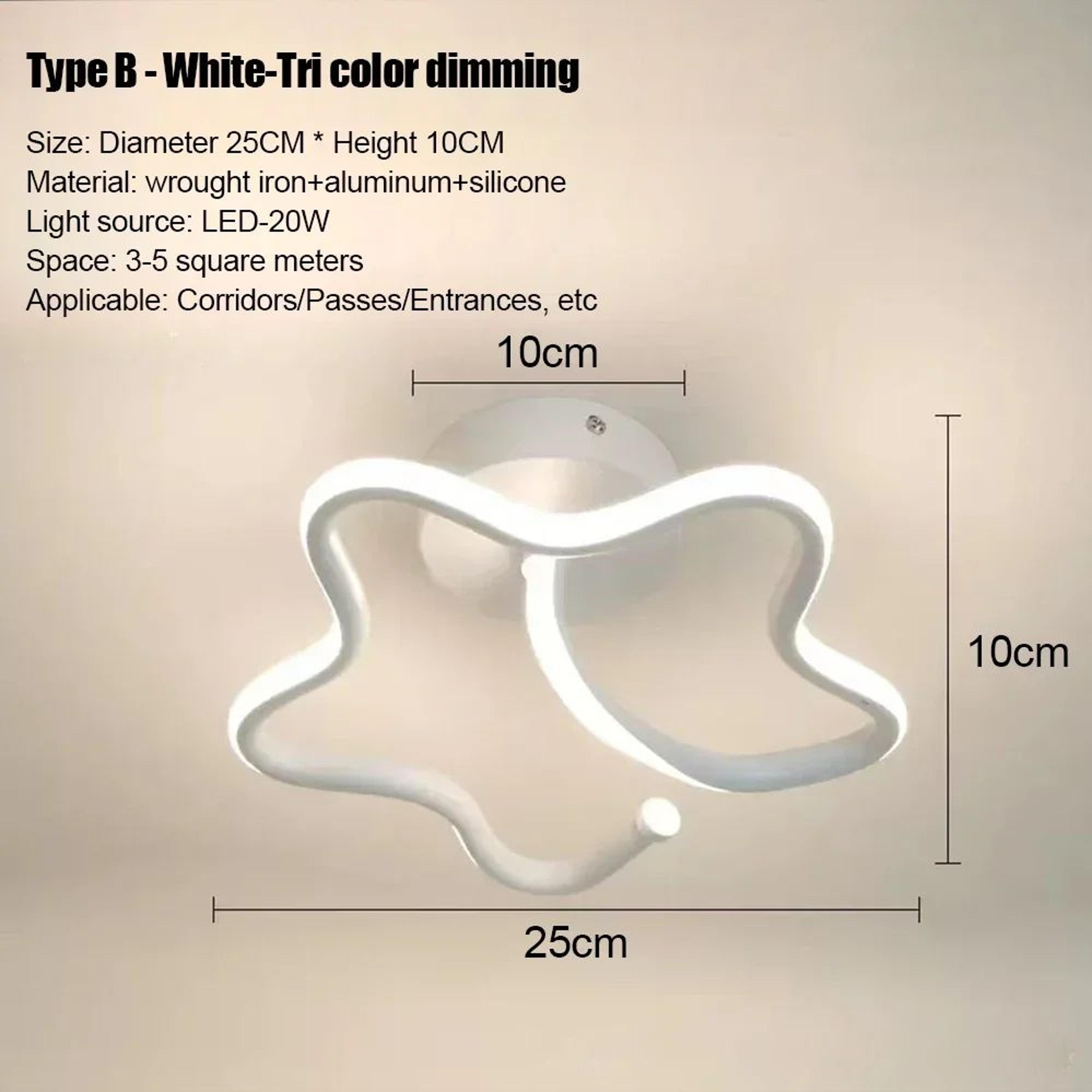 Modern LED Strip Ceiling Light  Minimalist 3 Color Lamp In Black White Or Gold For Living Room Aisl 19