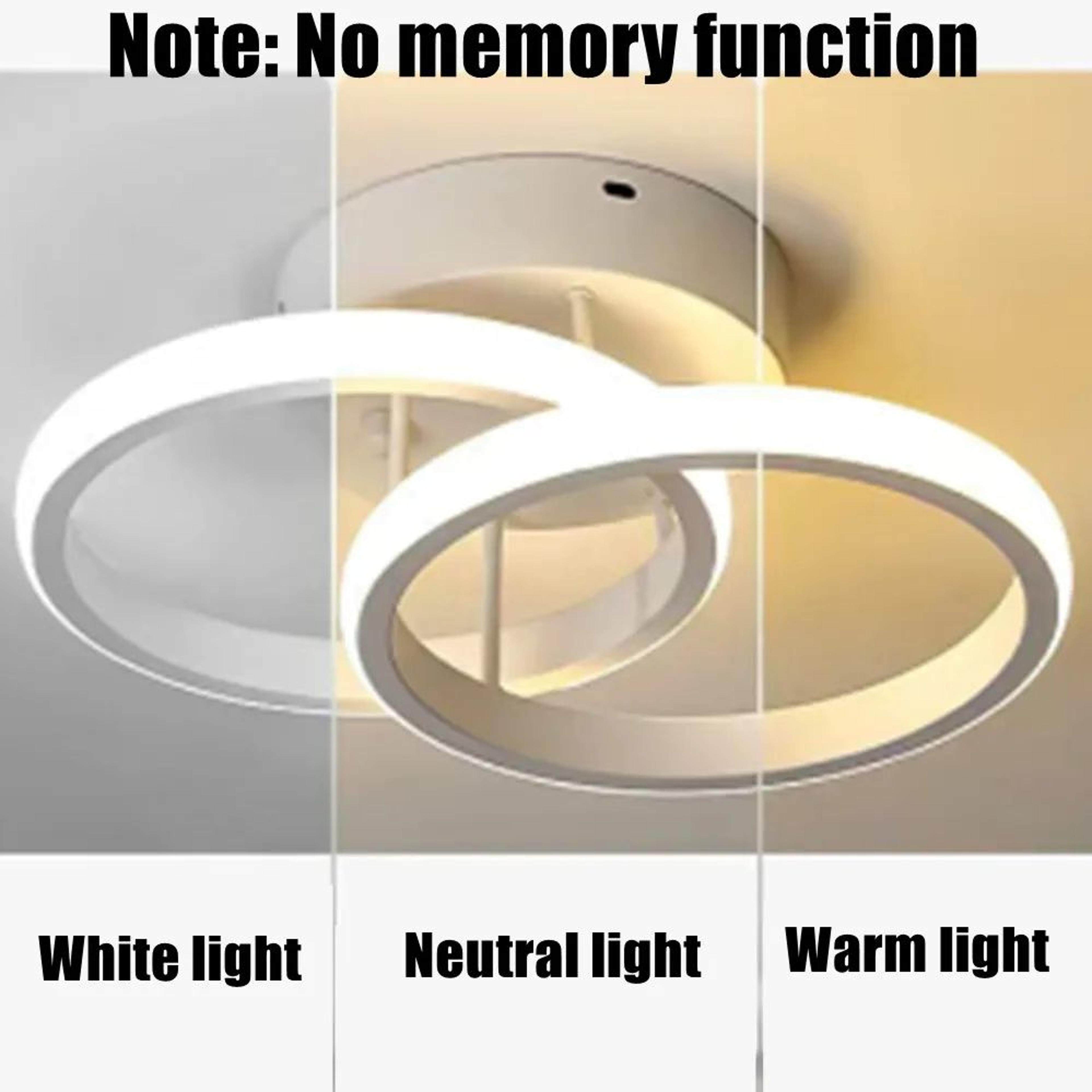 Modern Square LED Ceiling Light  25W 3 Color Lamp In Black Or White For Hallway Kitchen Bedroom  Co 1