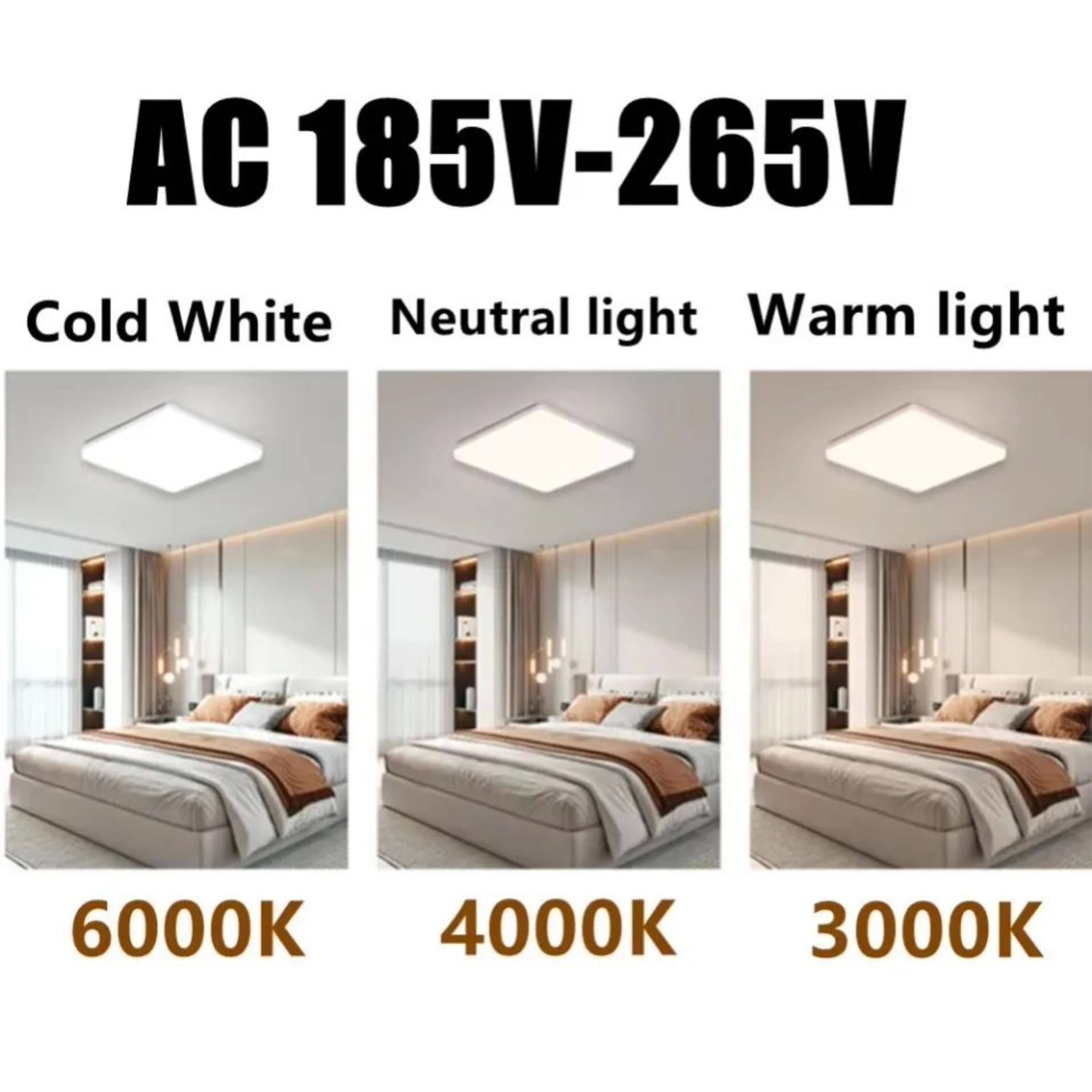 Square LED Ceiling Light  Neutral White 18 W To 48W Lamp For Bedroom Kitchen Living Room And Indoor 2