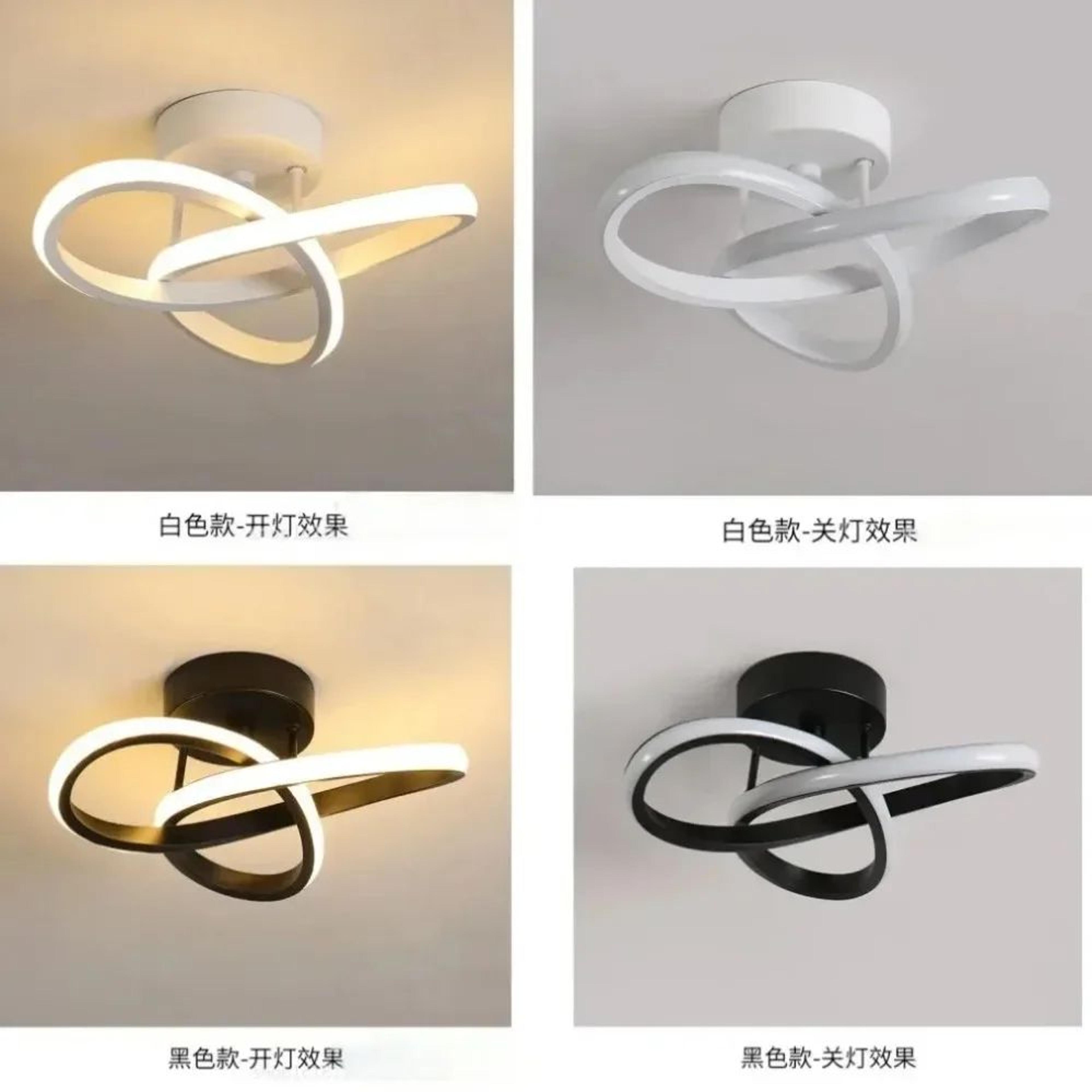 LED Ring Ceiling Light  3 Color Round Or Square Lamp In Black White Or Gold For Hallway Bedroom  Li 4