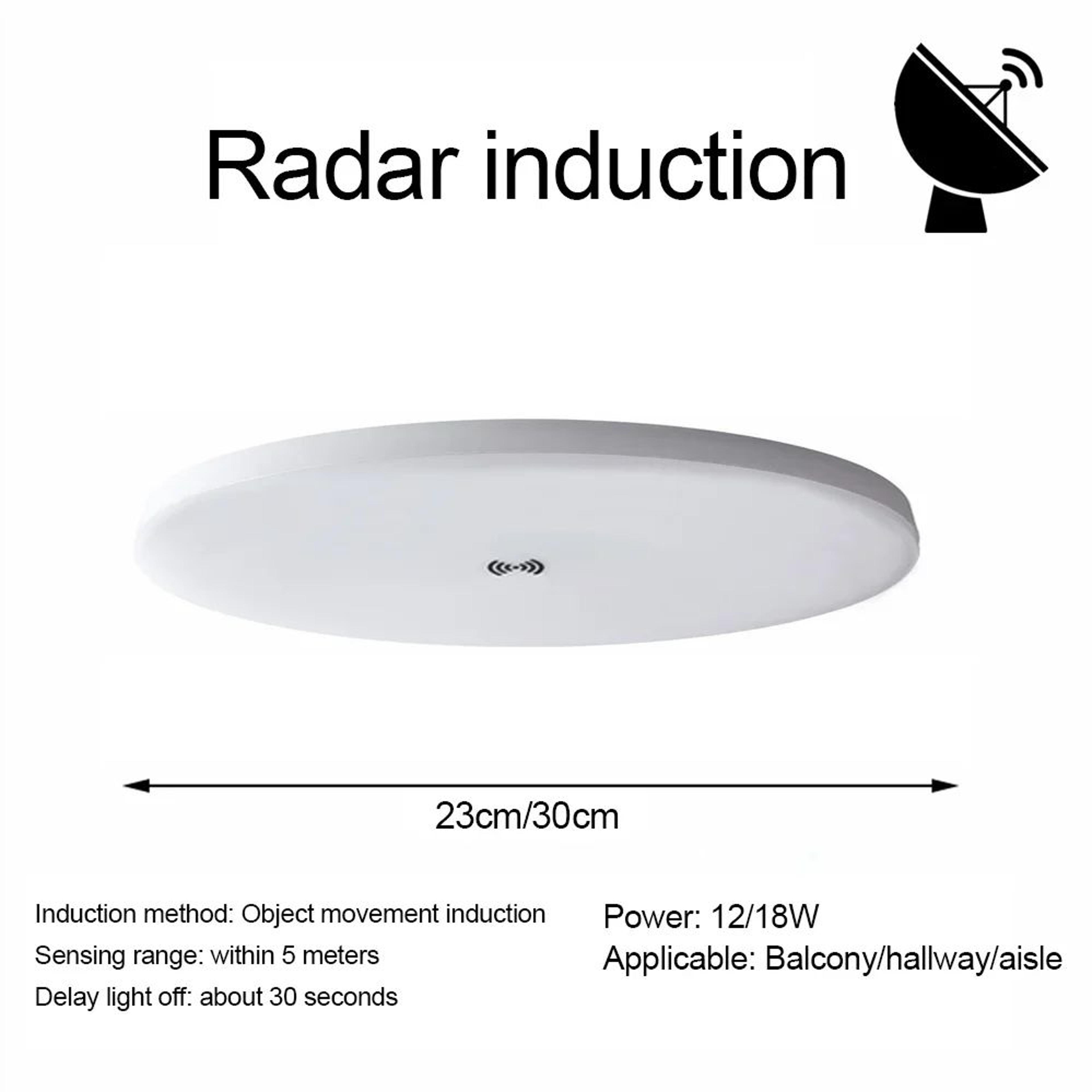 Motion Sensor LED Ceiling Light  Infrared Automatic Night Lamp For Porch Corridor Staircase  Balcon 18