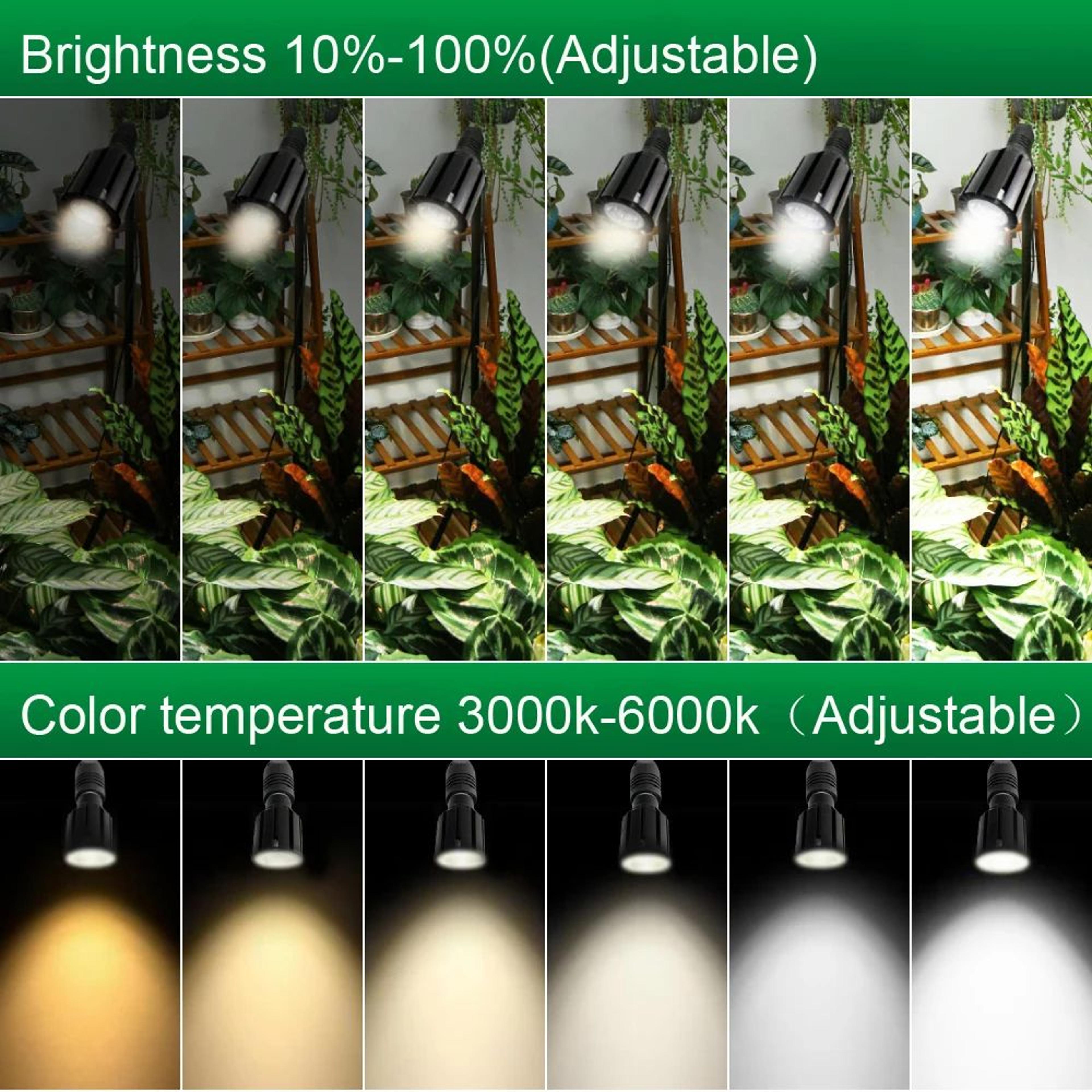 Full Spectrum LED Grow Light  Dimmable Indoor Plant Light With Adjustable Tripod Stand Remote Contr 1