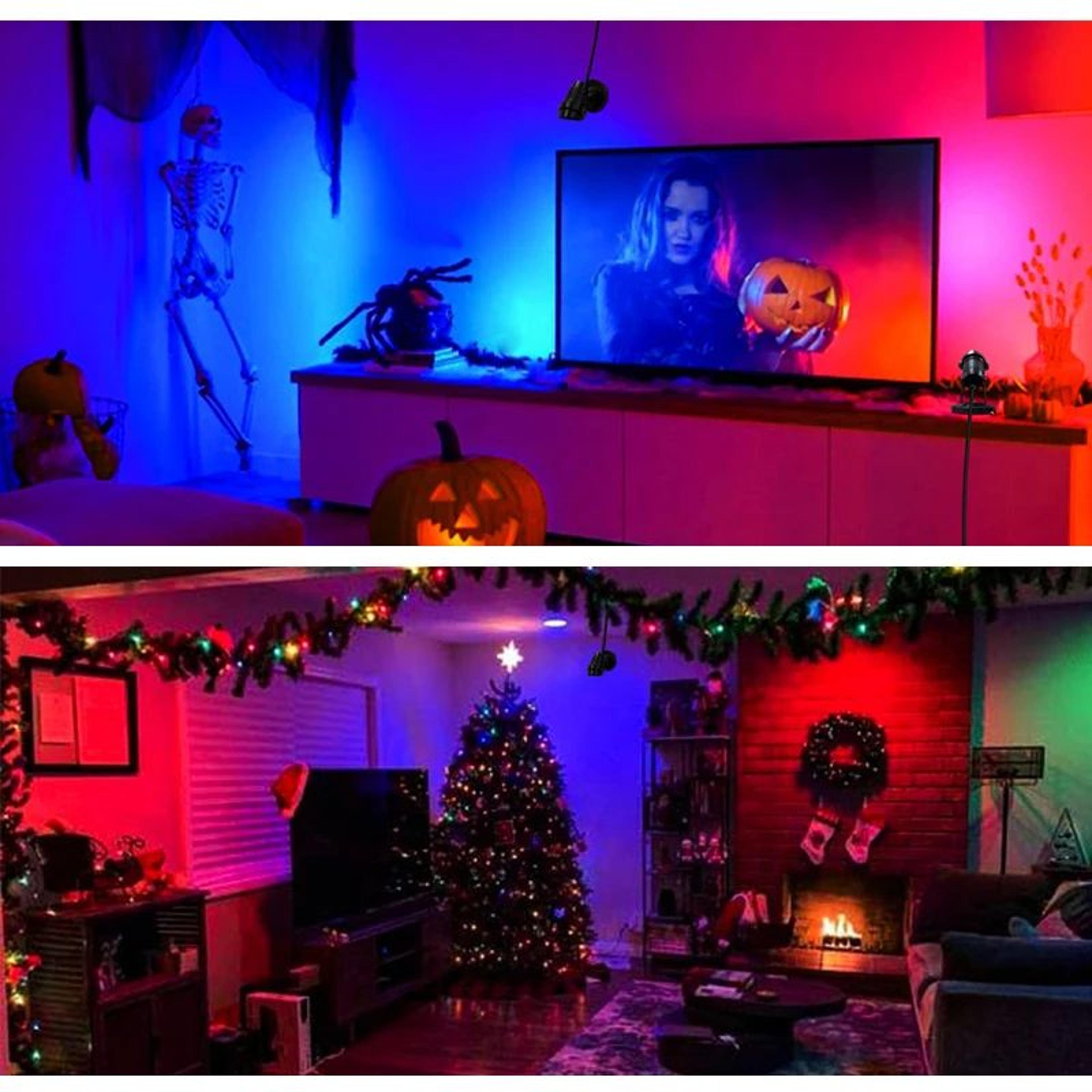 10W RGBW Indoor Spotlight  Color Changing Dimmable Uplight With RF Remote For Artwork Plants And De 4