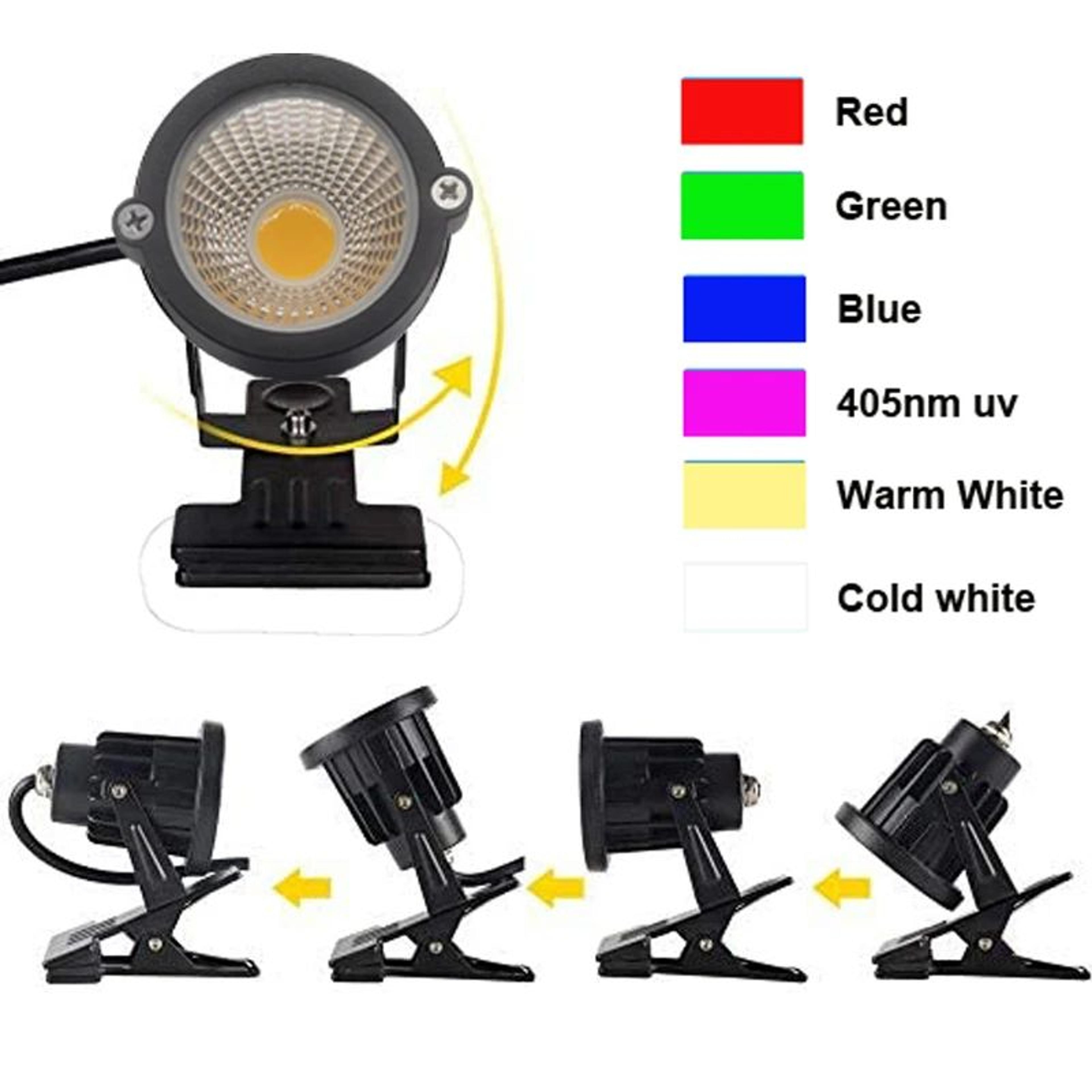 LED Clamp Spotlight  12W COB Clip On Accent Light With Plug For Desk Plant Decor Trade Show Worksho 2