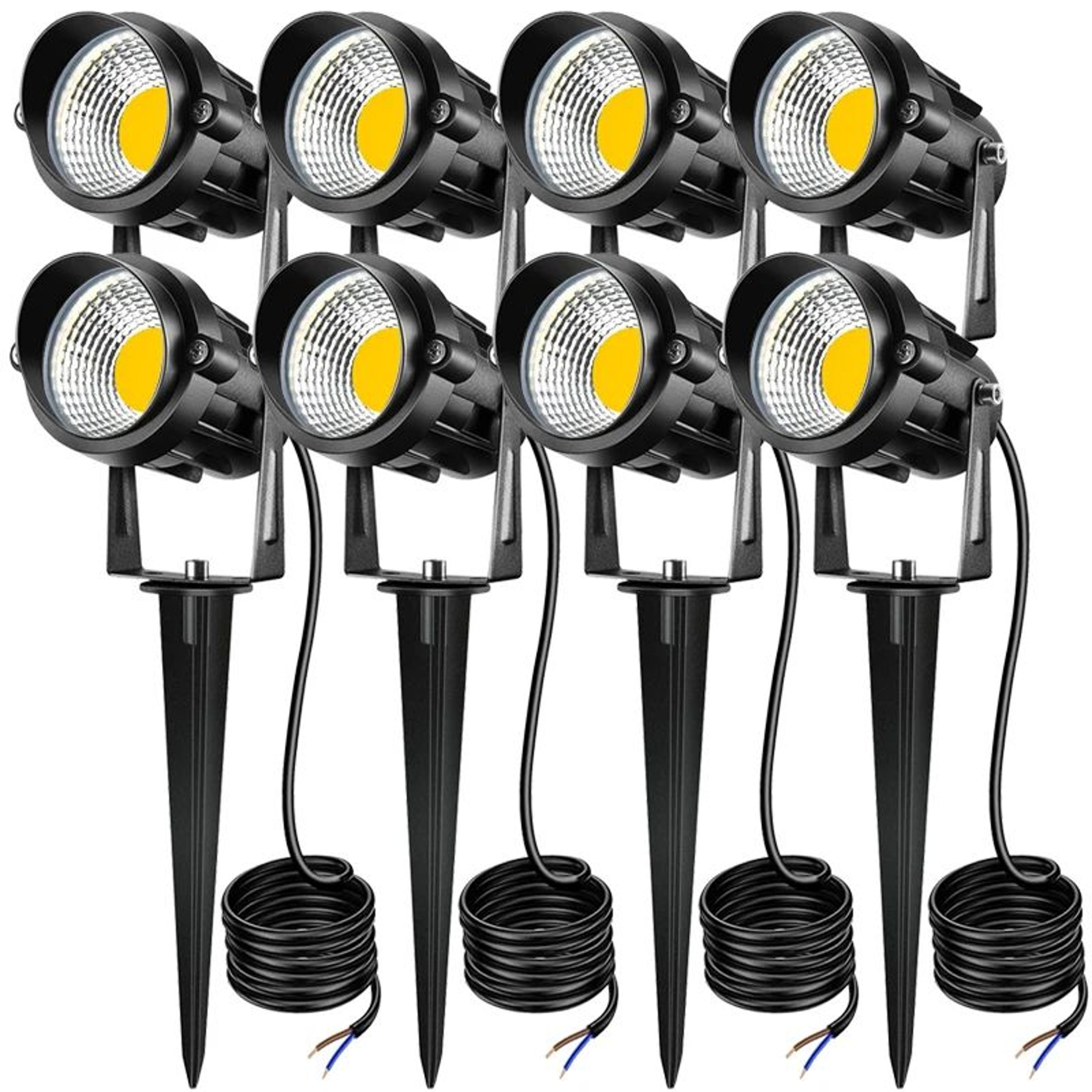 LED Landscape Light  Warm White IP65 Waterproof Outdoor Spotlight With Spike For Yard Garden Lawn A