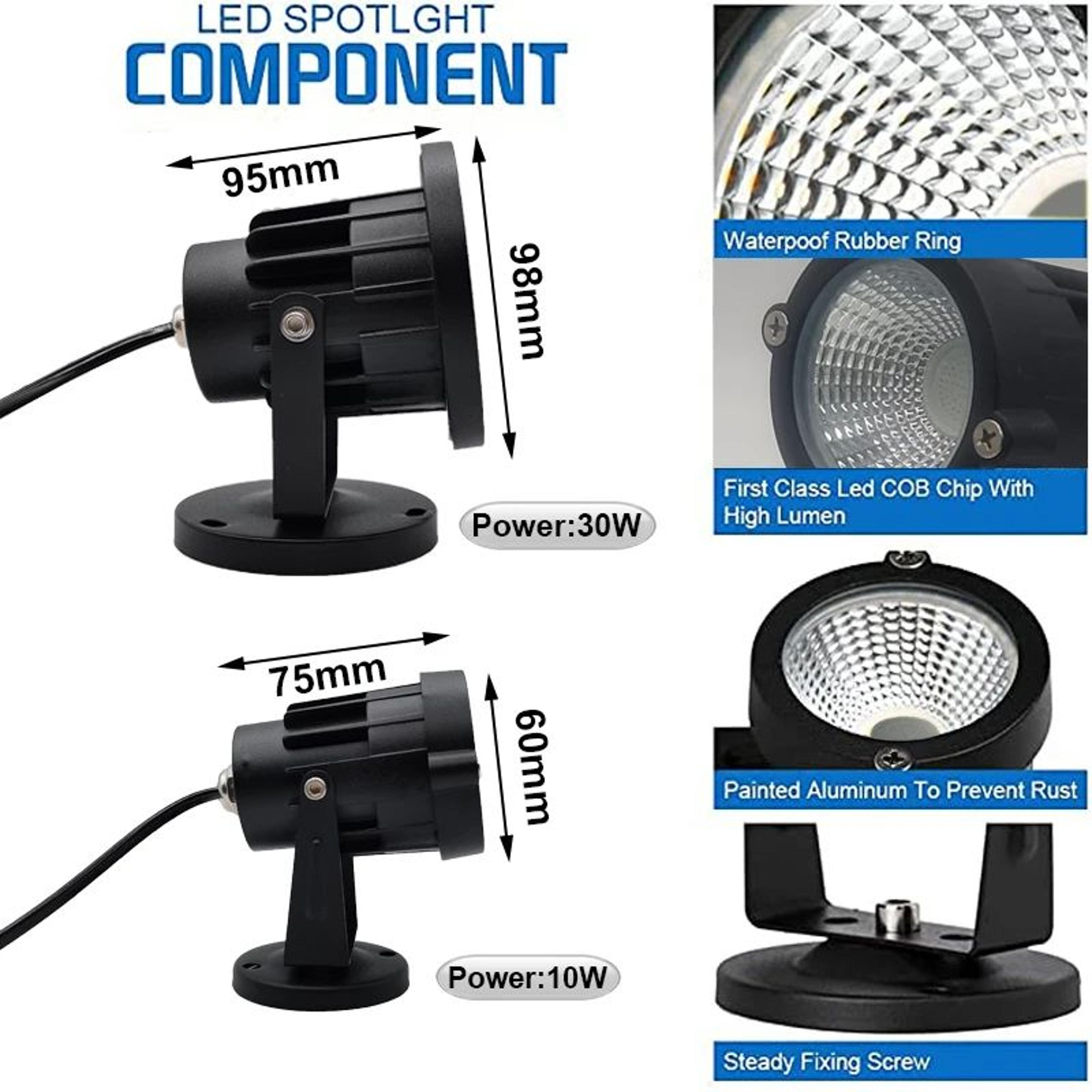 405nm UV LED Curing Lamp  10 W Or 30W Portable Resin Post Cure Light For SLA DLP 3D Prints With Swi 5
